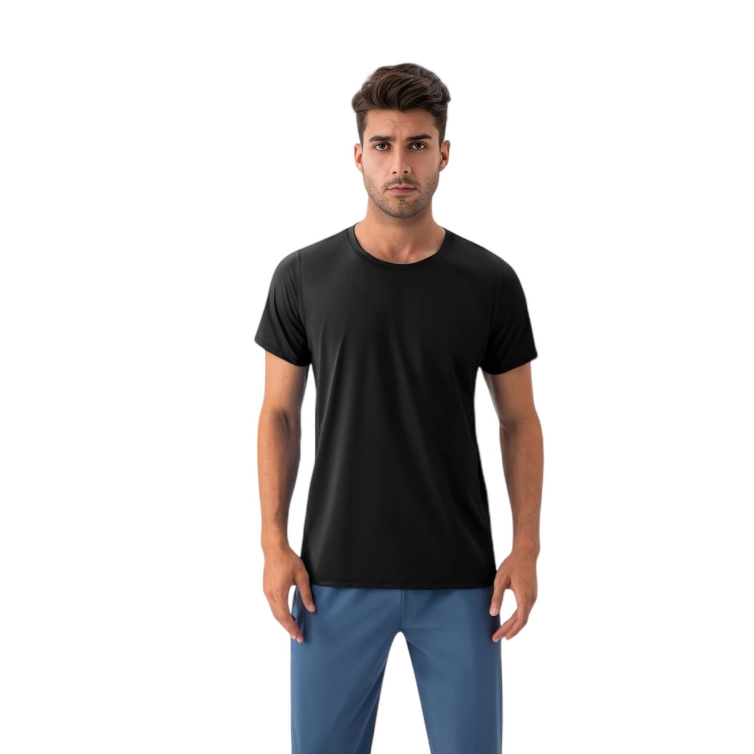 Anna-Kaci Men's Classic Fit Athletic T-Shirt with Quick-Dry Fabric and Short Sleeves