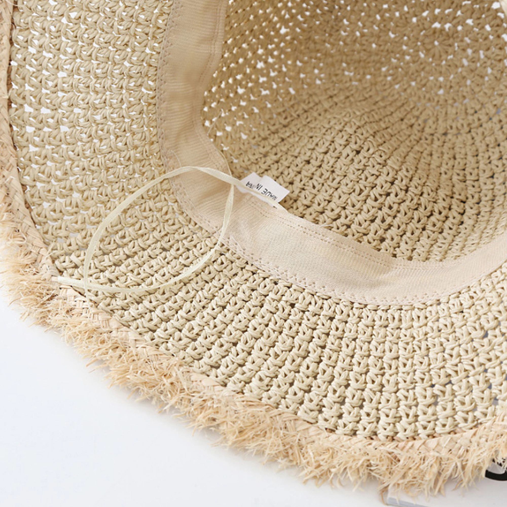 Anna-Kaci Womens Packable Straw Sun Hat Breathable Summer Beach Travel