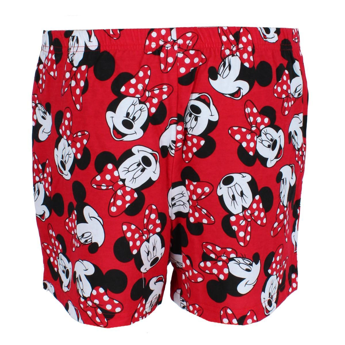 Jerry Leigh Women's Minnie Mouse Bow Toss Soft Short