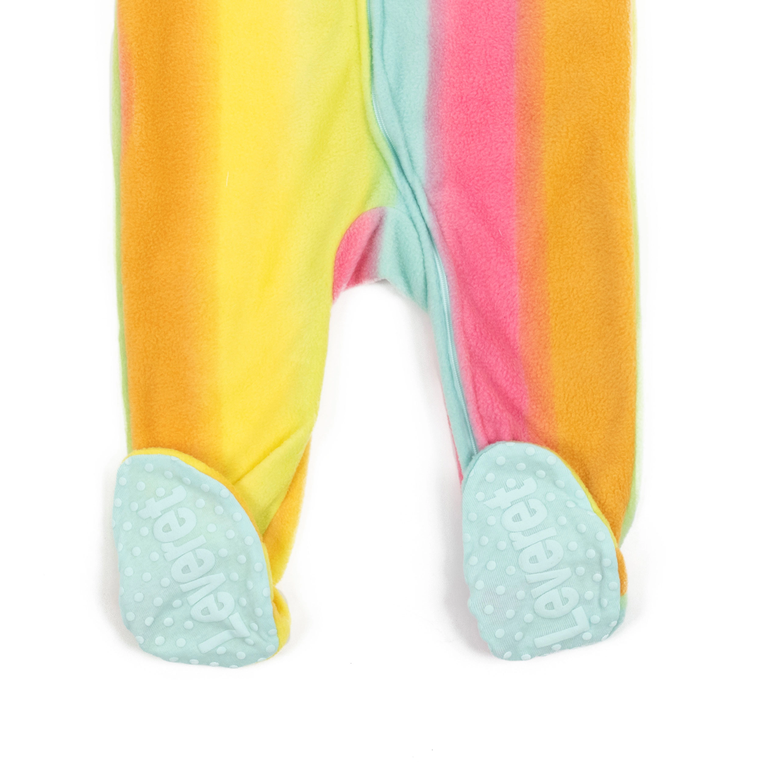Leveret Baby/Toddler Girls Rainbow & Stars Tie Dye Fleece Footed Pajamas