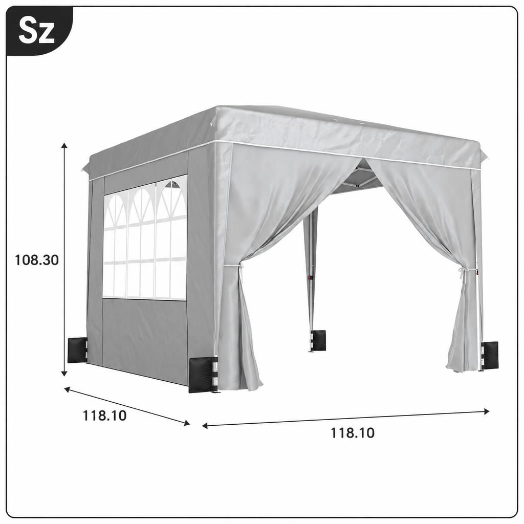 WOW PIONEER 10 Foot Square Outdoor Canopy Tent