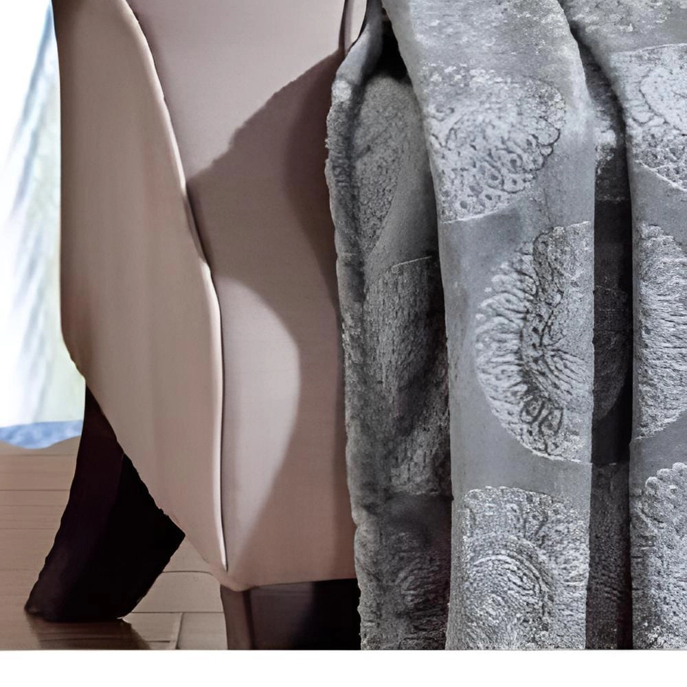 Ceasar Soft Plush Contemporary Embossed Collection All Season Throw 50"x60