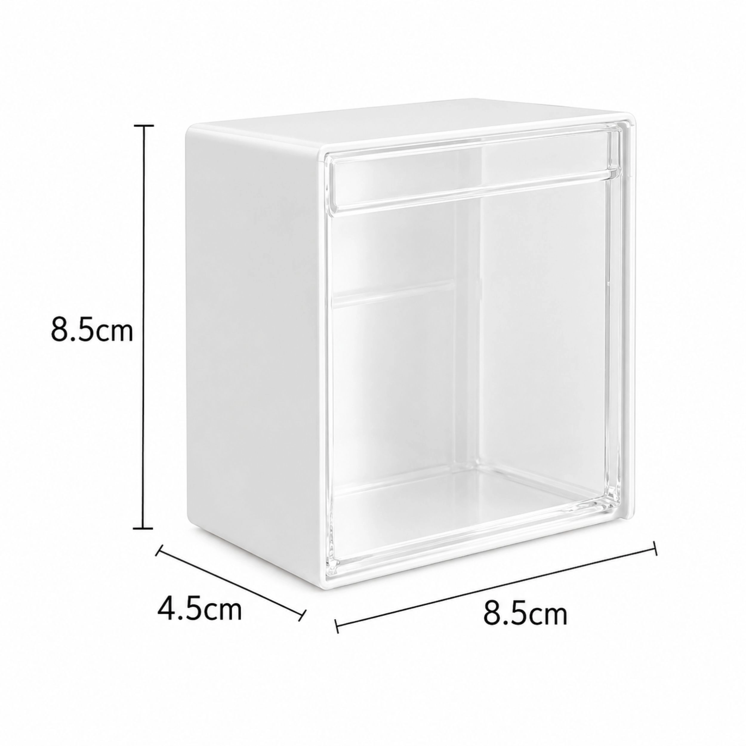 Home Collection Wall Mounted Cotton Swab Holder Qtip Dispenser Storage Box