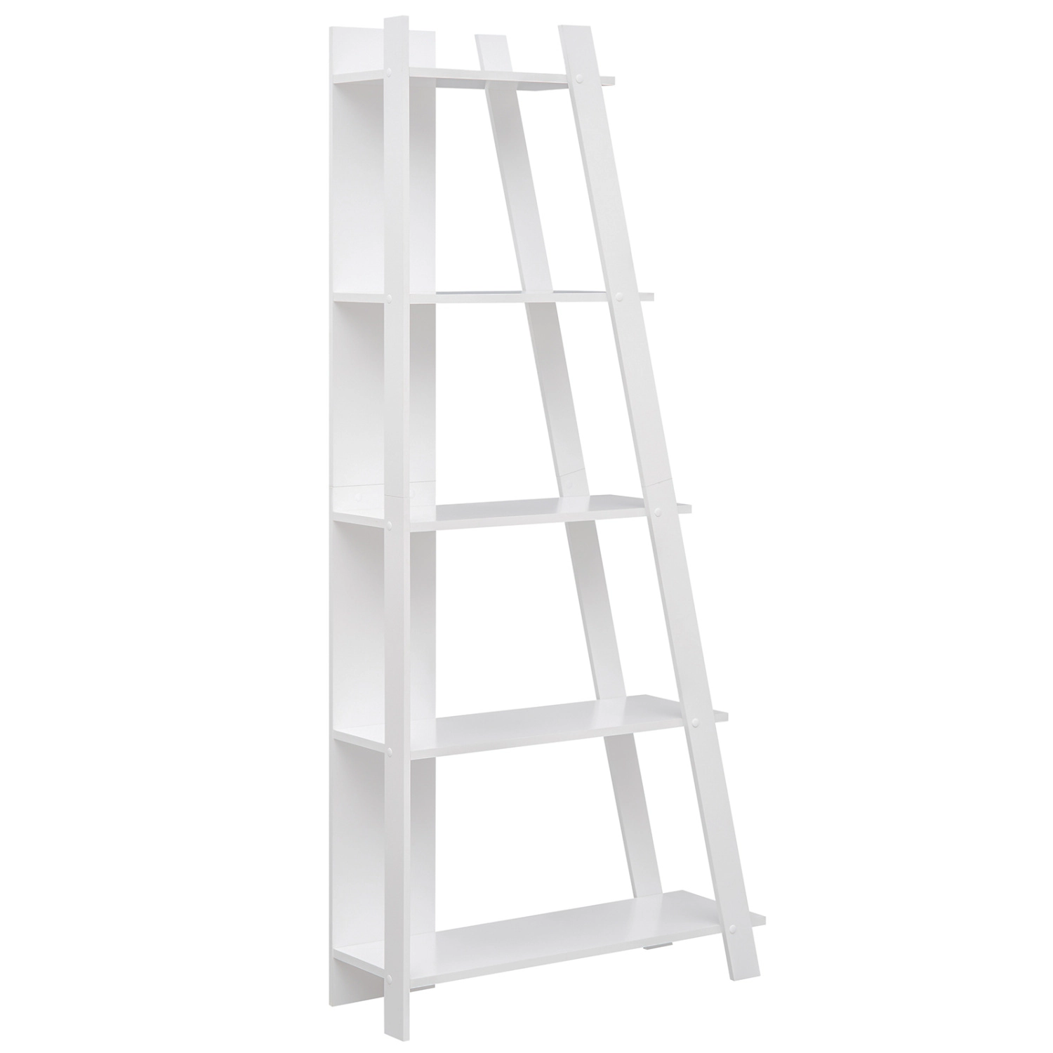 LJG 5-Tier Modern Bookshelf Narrow Vertical Display Shelf for Small Space