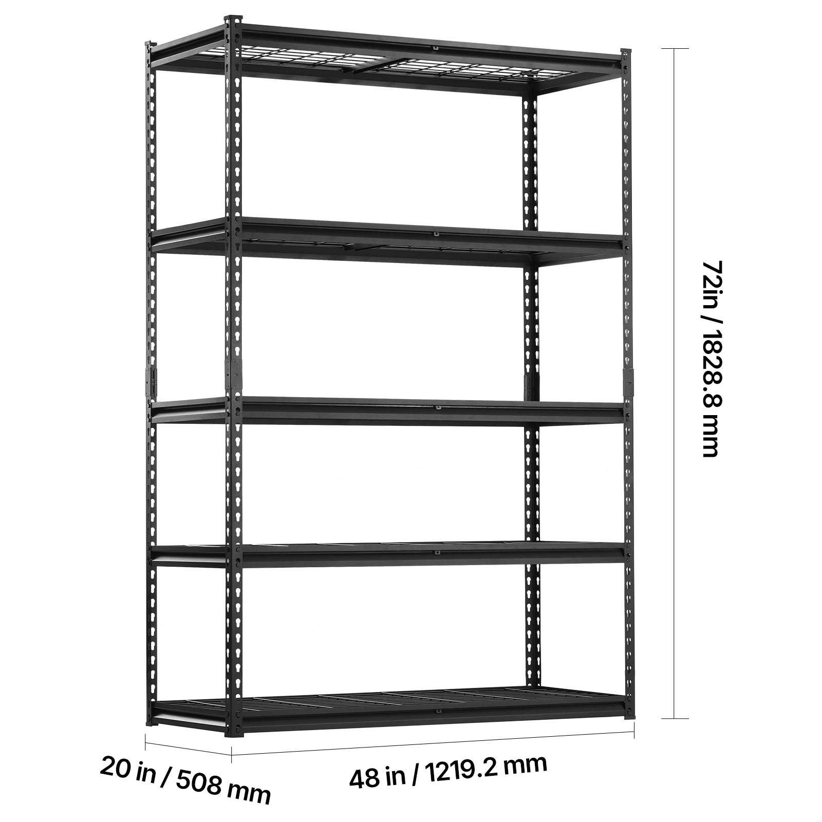 Flynama Storage Shelves 5 Tier Adjustable Heavy Duty Garage Shelving Units 3000 lbs