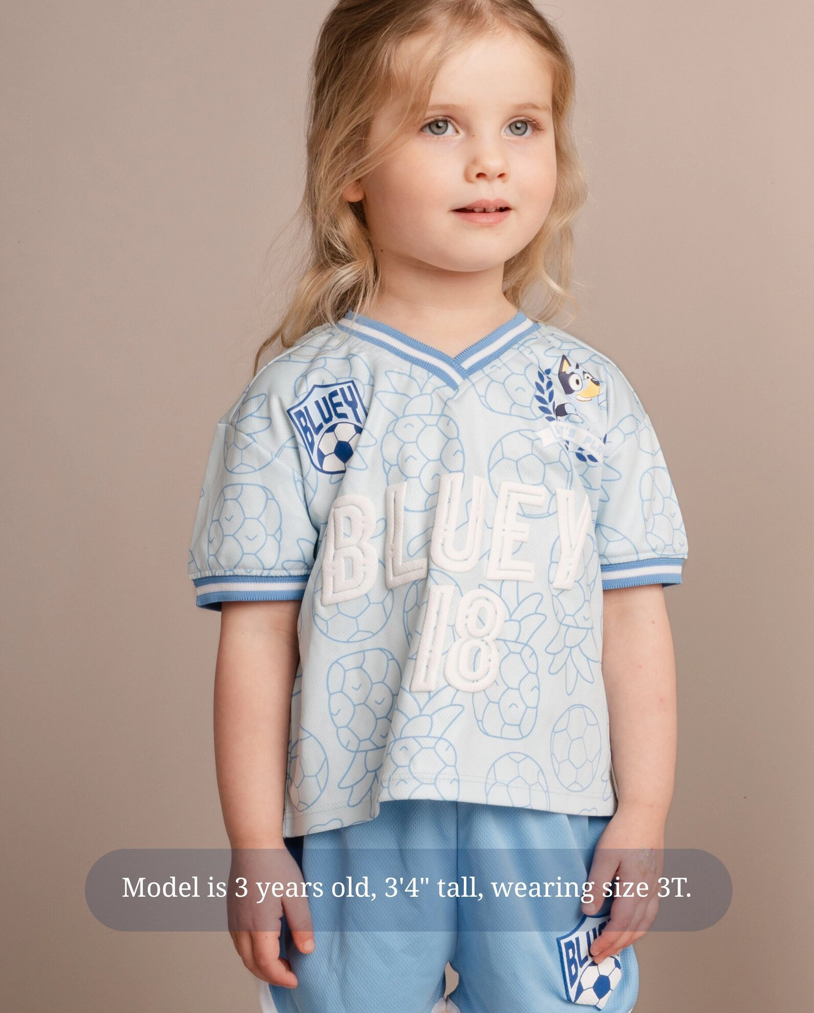 Bluey Girls' Athletic 2-Piece T-Shirt and Shorts Set