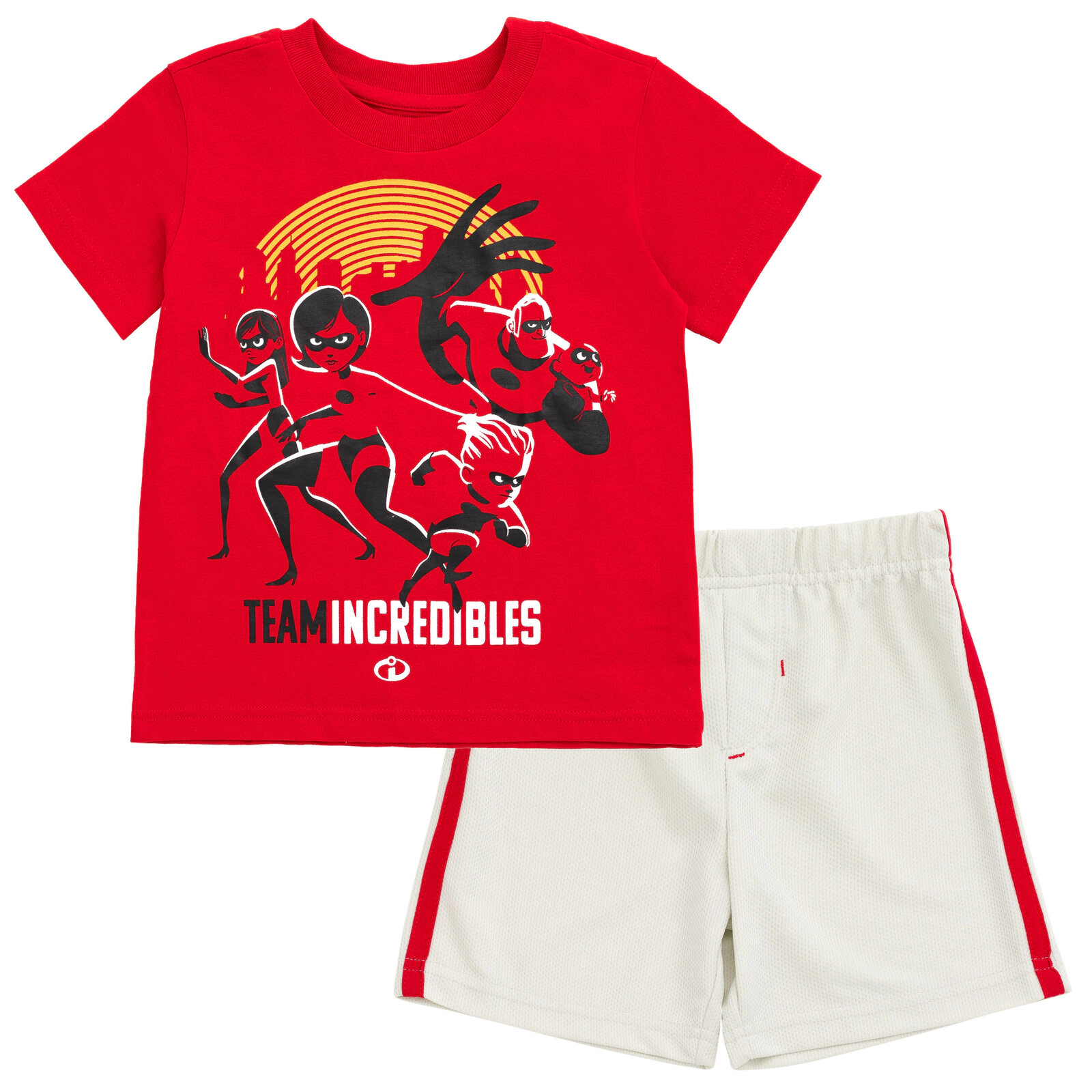 Disney Pixar Boys' Athletic 2-Piece T-Shirt and Shorts Set