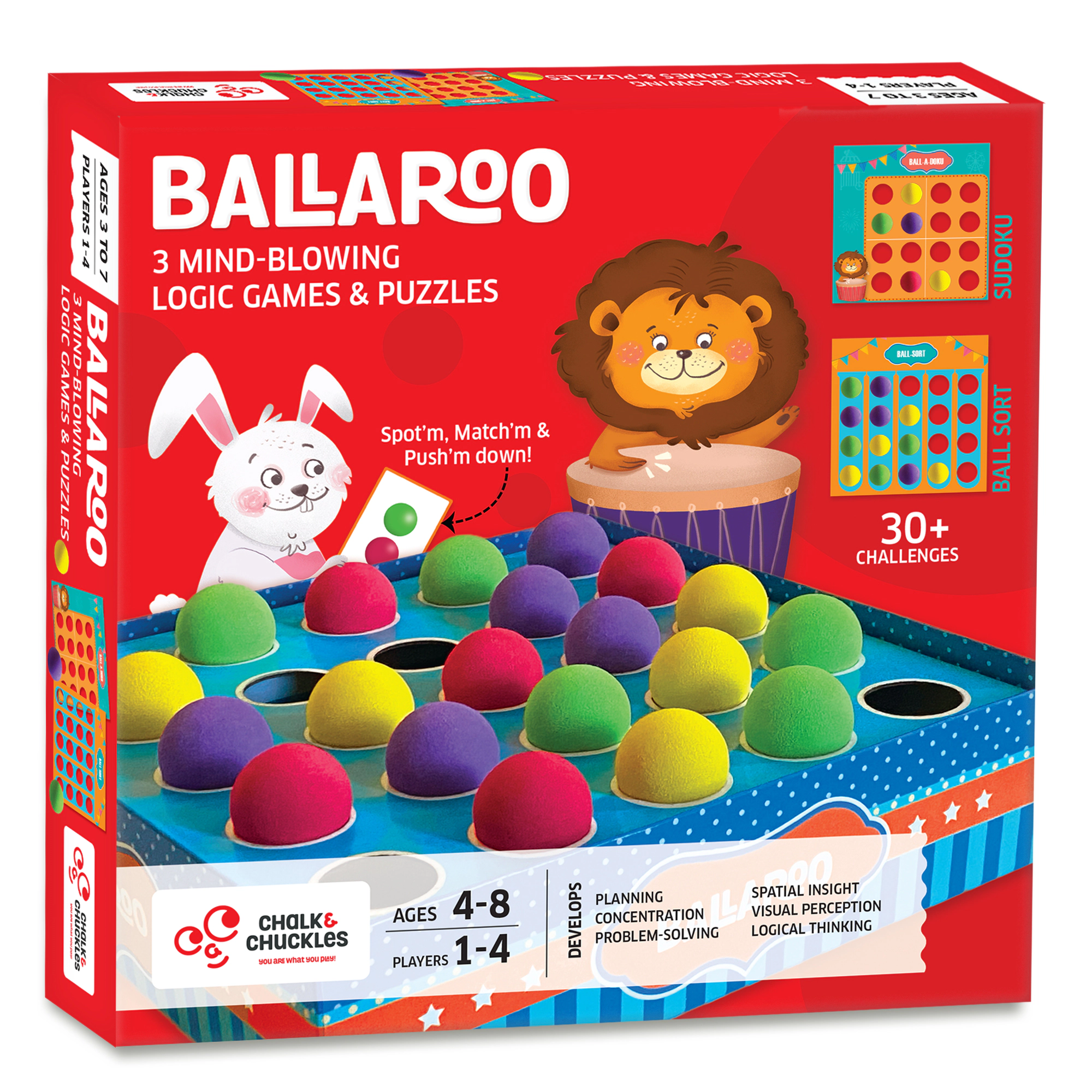 Chalk & Chuckles Ballaroo Game - 1-4 Players
