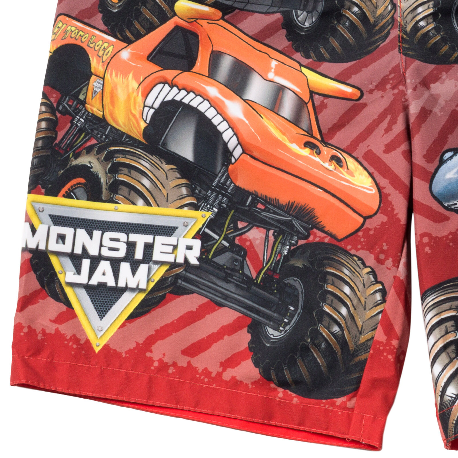Monster Jam Boys' Swim Trunks with Mesh Lining