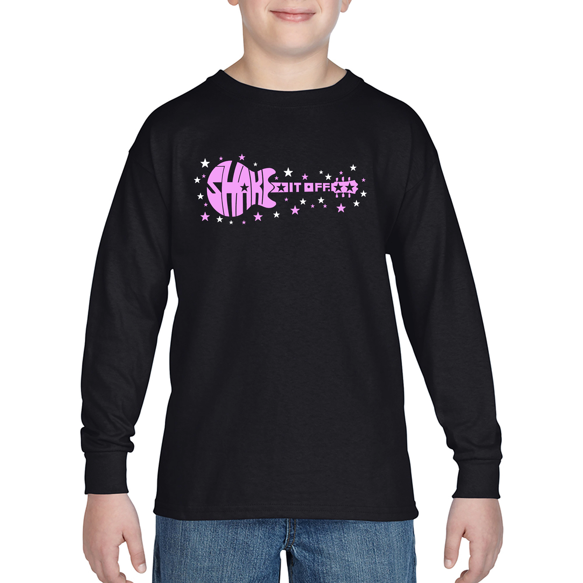 LA Pop Art Boys Long Sleeve T-Shirt - Shake it Off