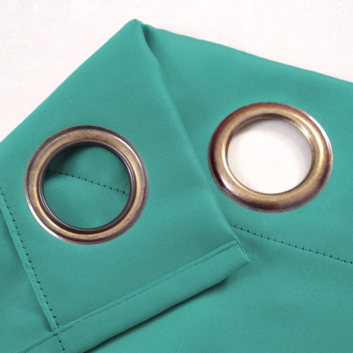 Kate Aurora 1 Piece Teal Room Darkening Grommet Top Window Curtain Panel
