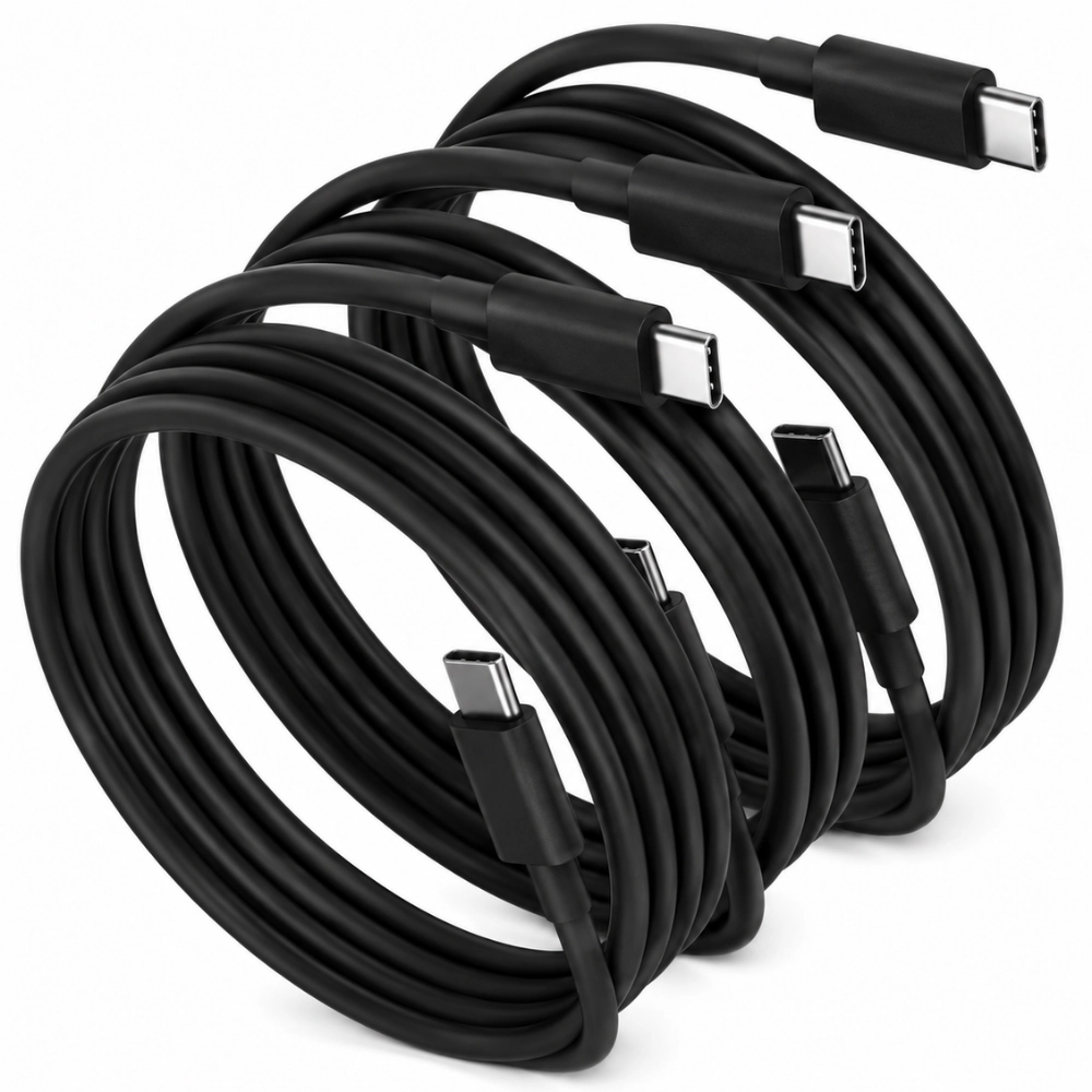 Qixxronics USB-C to Charging & Data Sync Cable 3PCS 6FT for iPhone 16/15/17, iPad, Samsung Galaxy, Tablets, Laptop