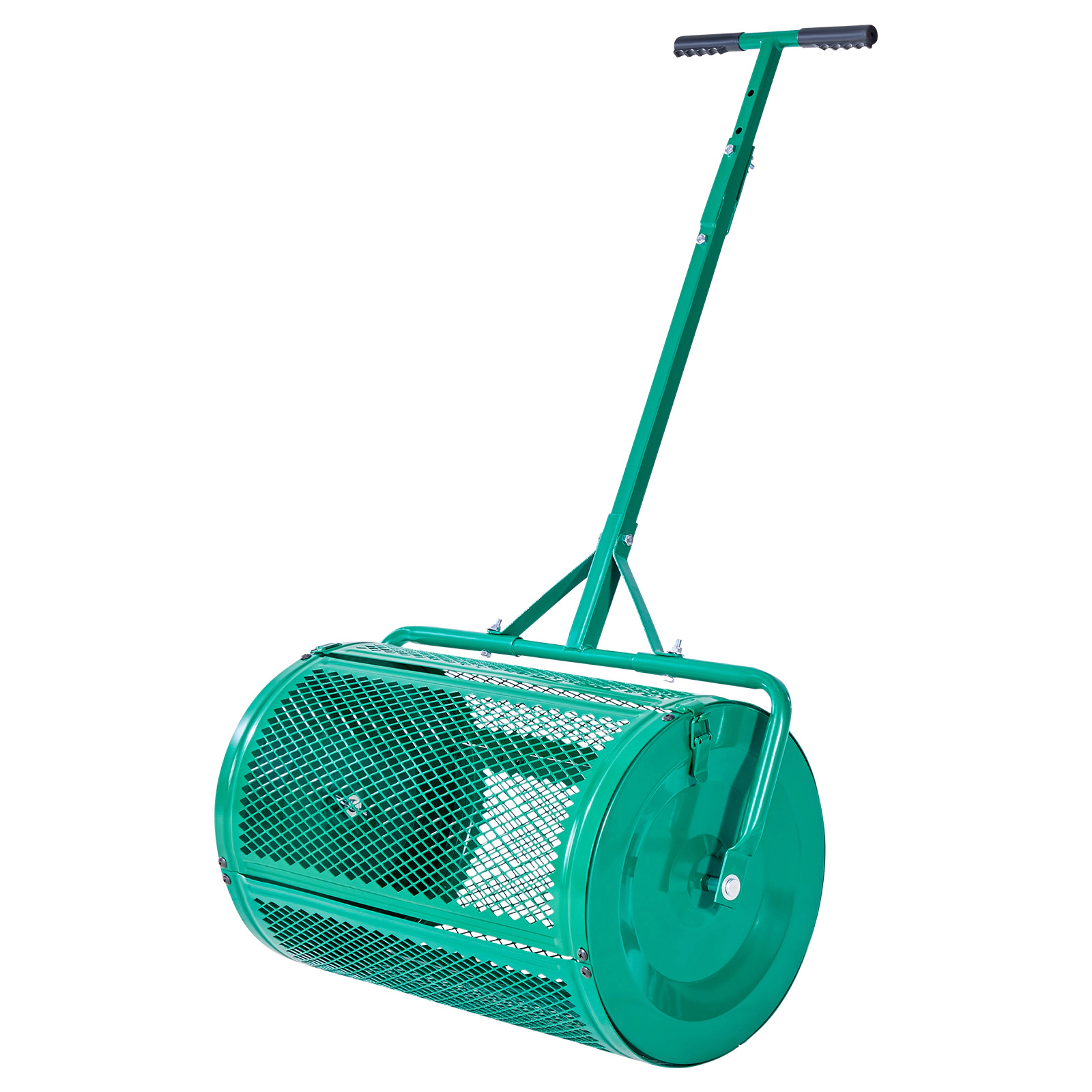 HONGGE Adjustable Steel Garden Peat Moss Spreader with Handle