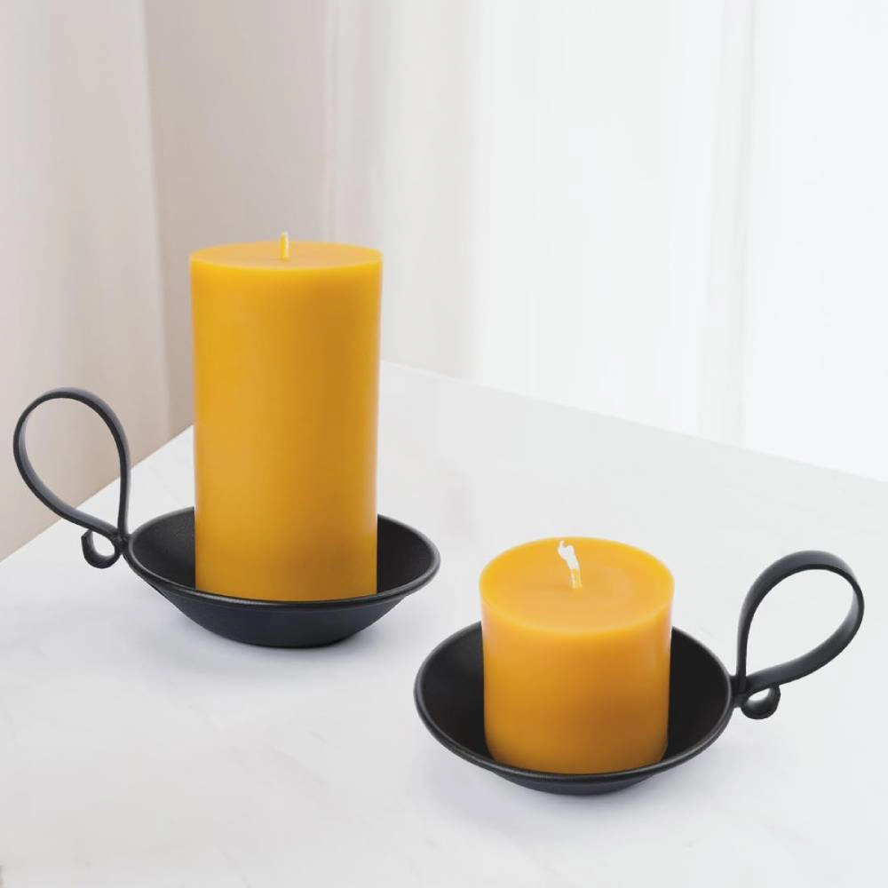 Arcana Aramun Industrial Iron Pillar Candle Holder