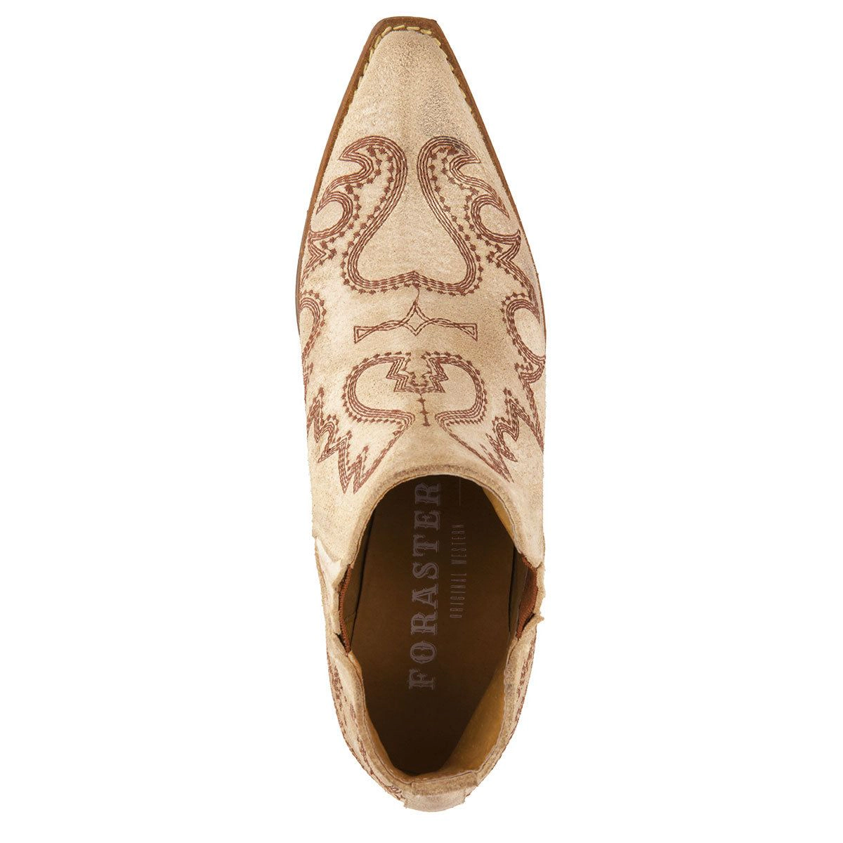 Forastero Womens Light Leather Western Booties