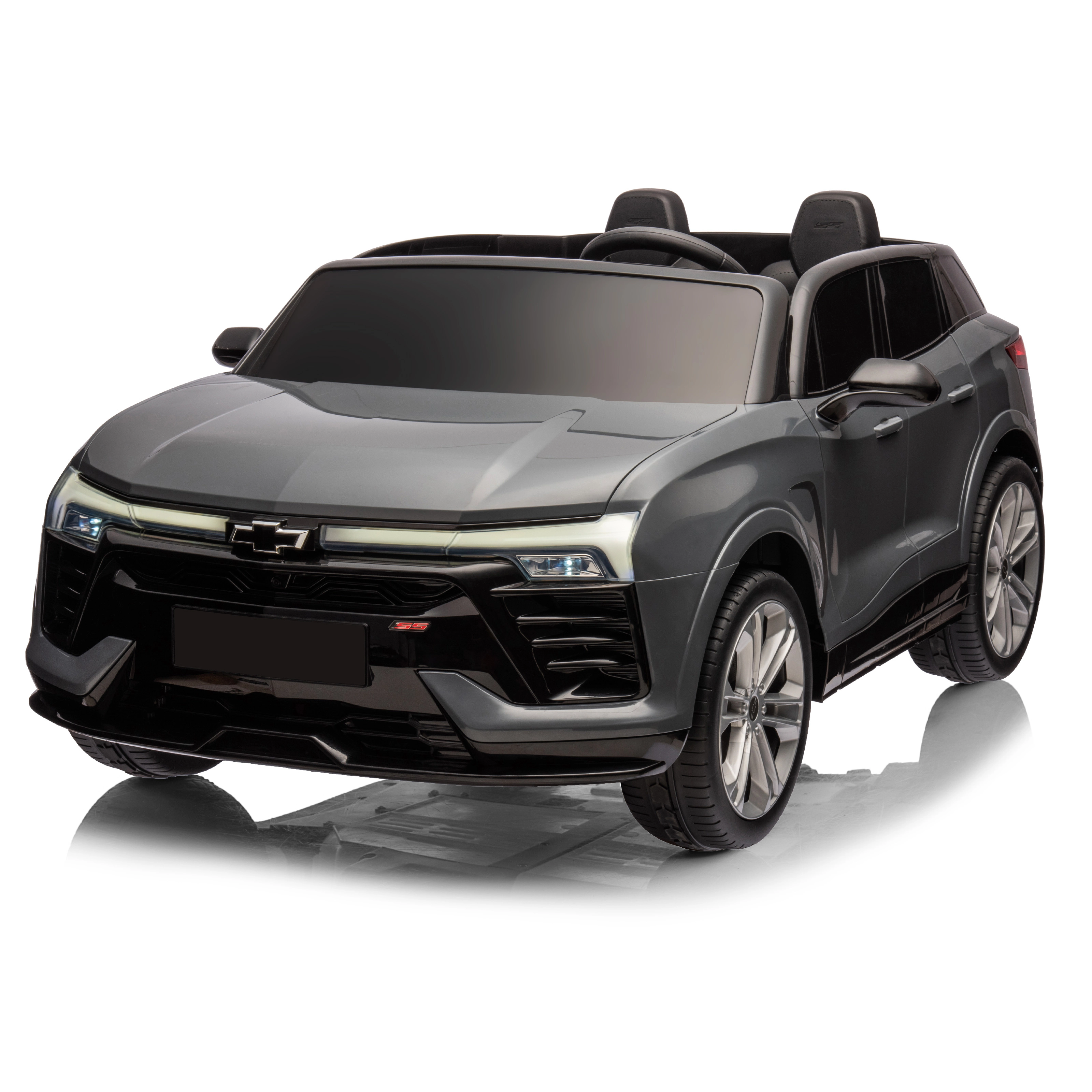 24V Licensed Chevrolet Blazer 2-Seater Kids Ride On SUV, Electric Car w/Remote, 3 Speeds, Music, LED Lights, Suspension