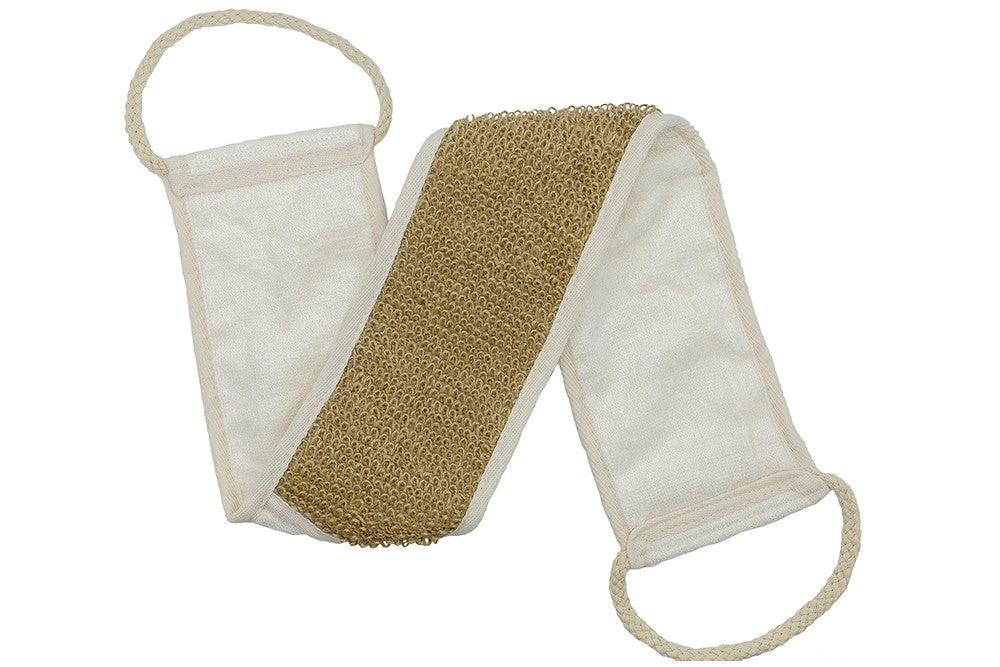 Plantlife Hemp & Bamboo Back Scrubber - Dual-Sided Strap