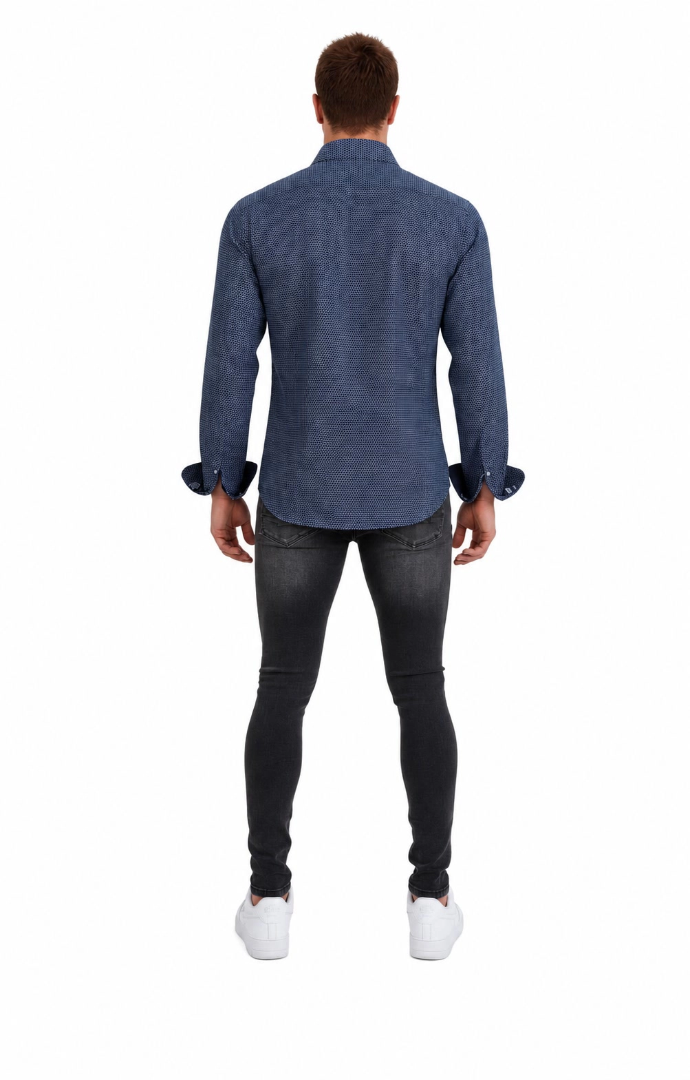 Elie Balleh Slim Fit Mens Honeycomb Shirt