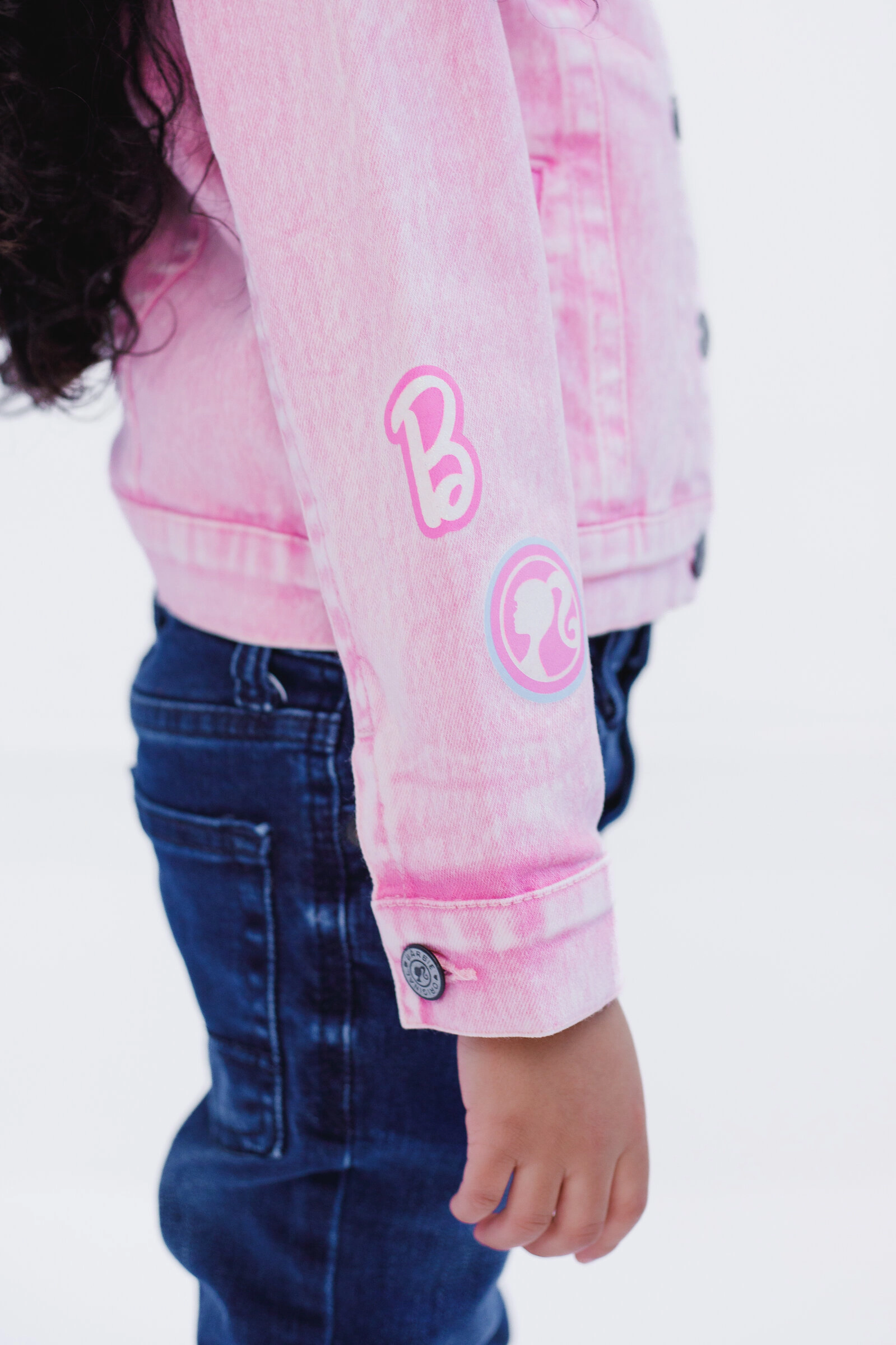 Barbie Girls' Glitter Denim Jacket
