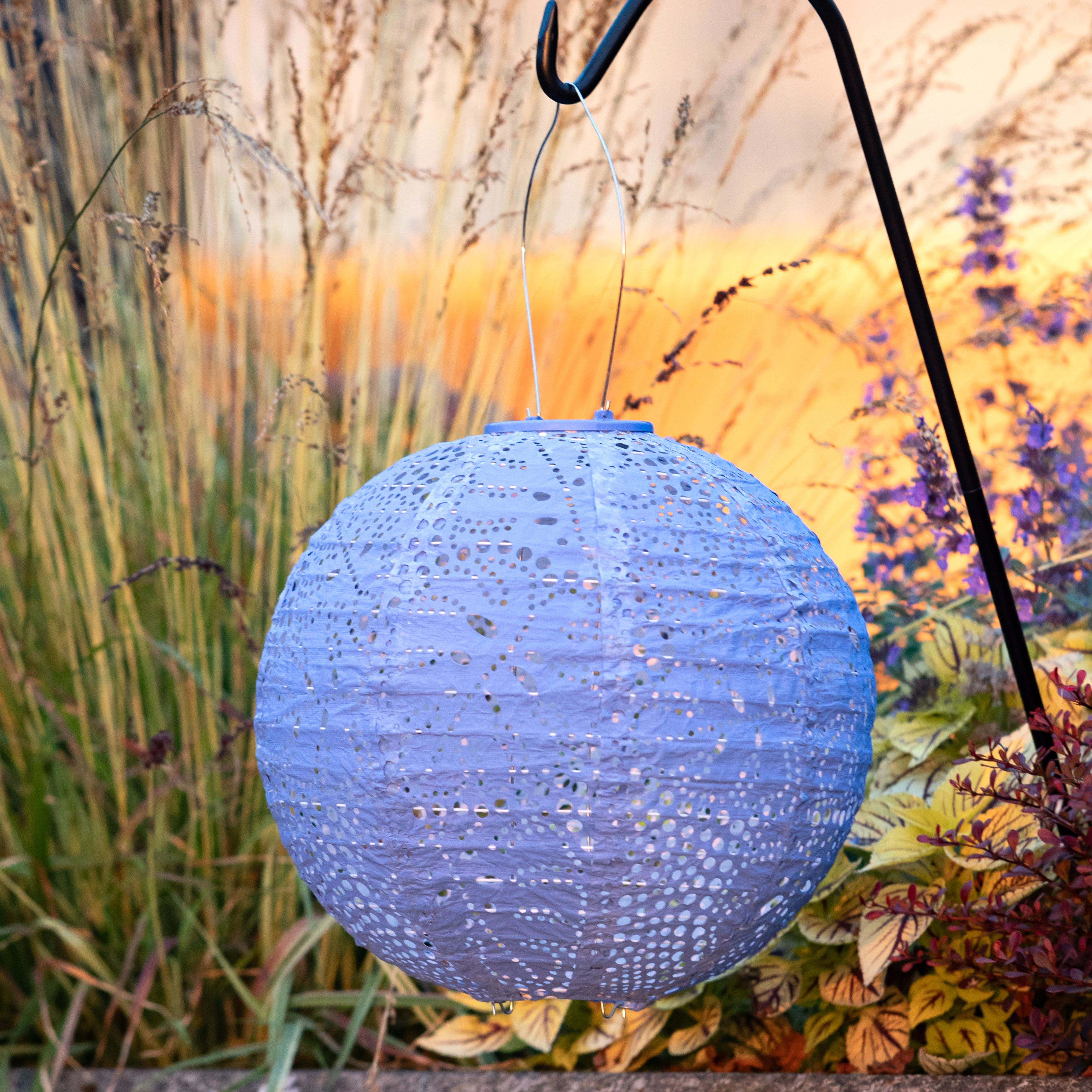 Allsop Home & Garden Soji Stella Monstera 12 Solar Lantern