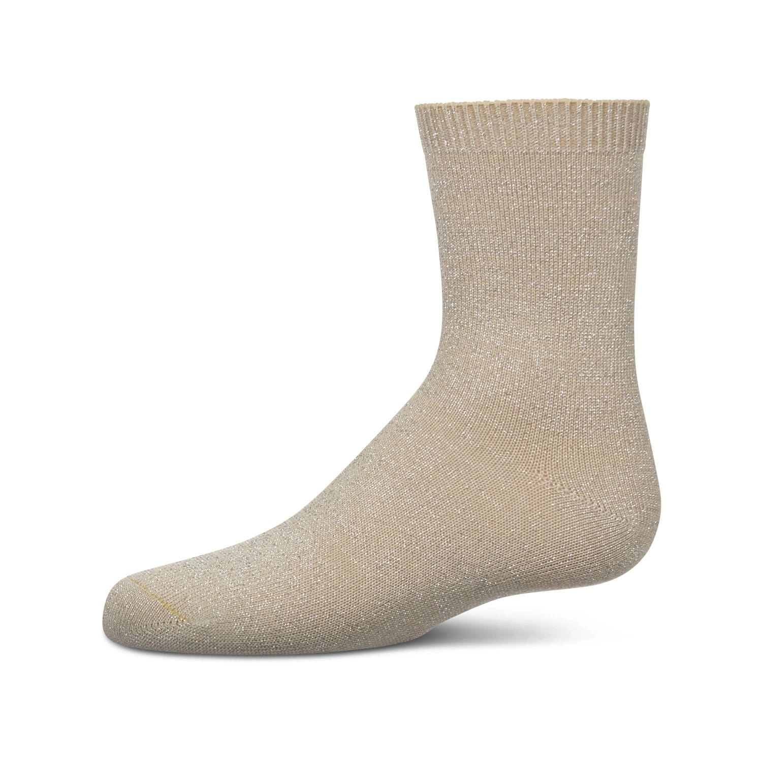 Kids Fine-Gauge Ribbed Rayon-Blend Basic Crew Sock, Assorted Colors