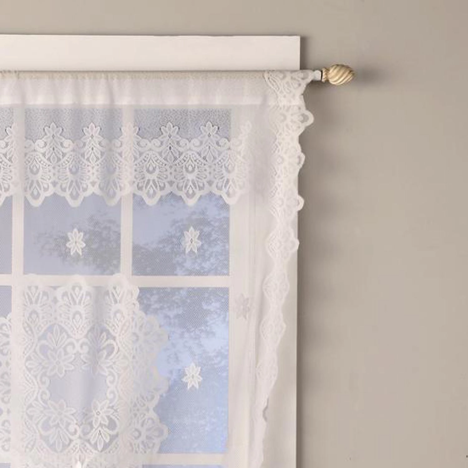 SKL Home By Saturday Knight Ltd Jacquelyn Lace Window Shade - 42X84", White
