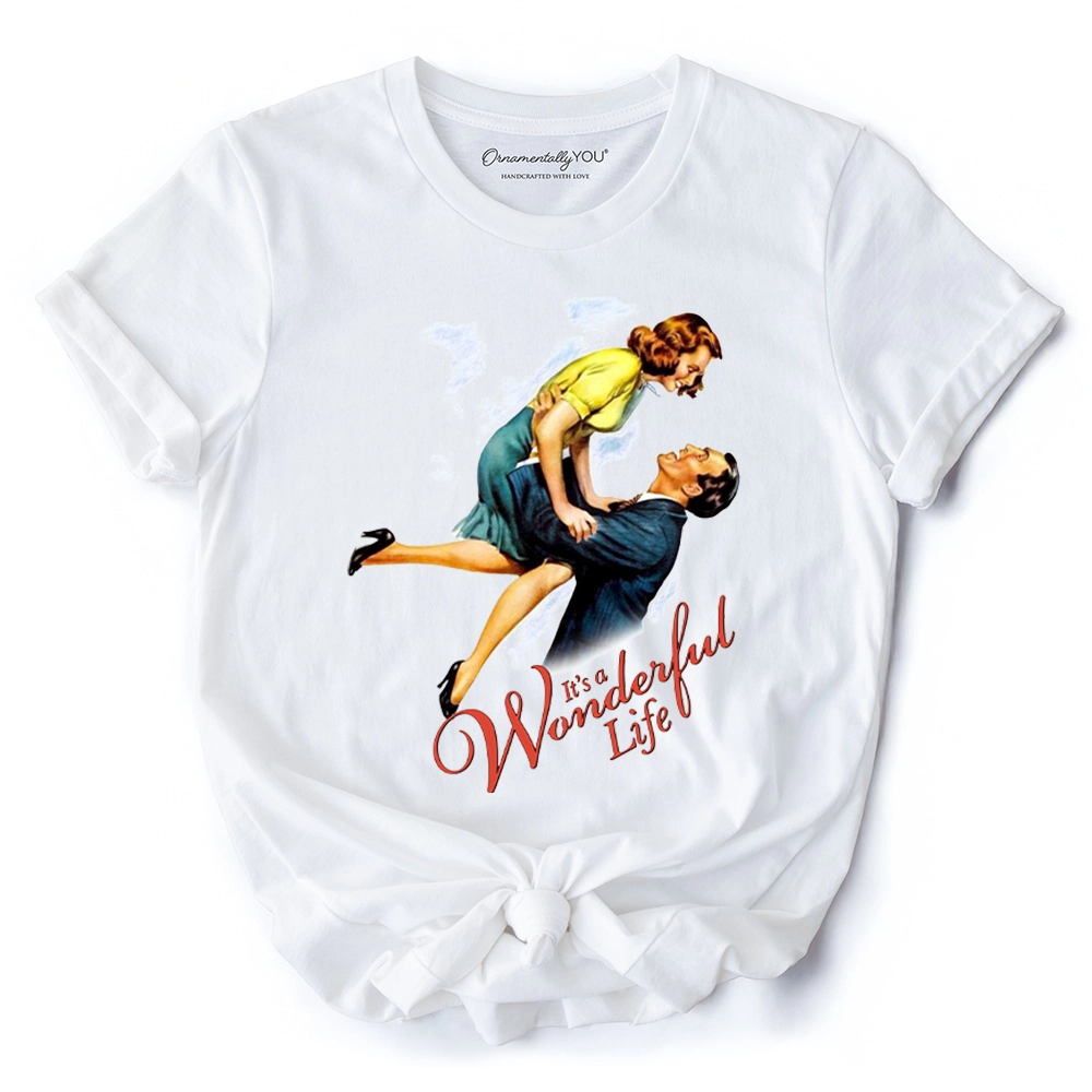 OrnamentallyYou Unisex It's A Wonderful Life Vintage Christmas T-Shirt