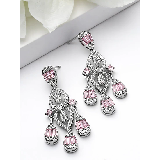 AGP PARIS Womens Geometric Chandelier Statement Chandelier Earrings