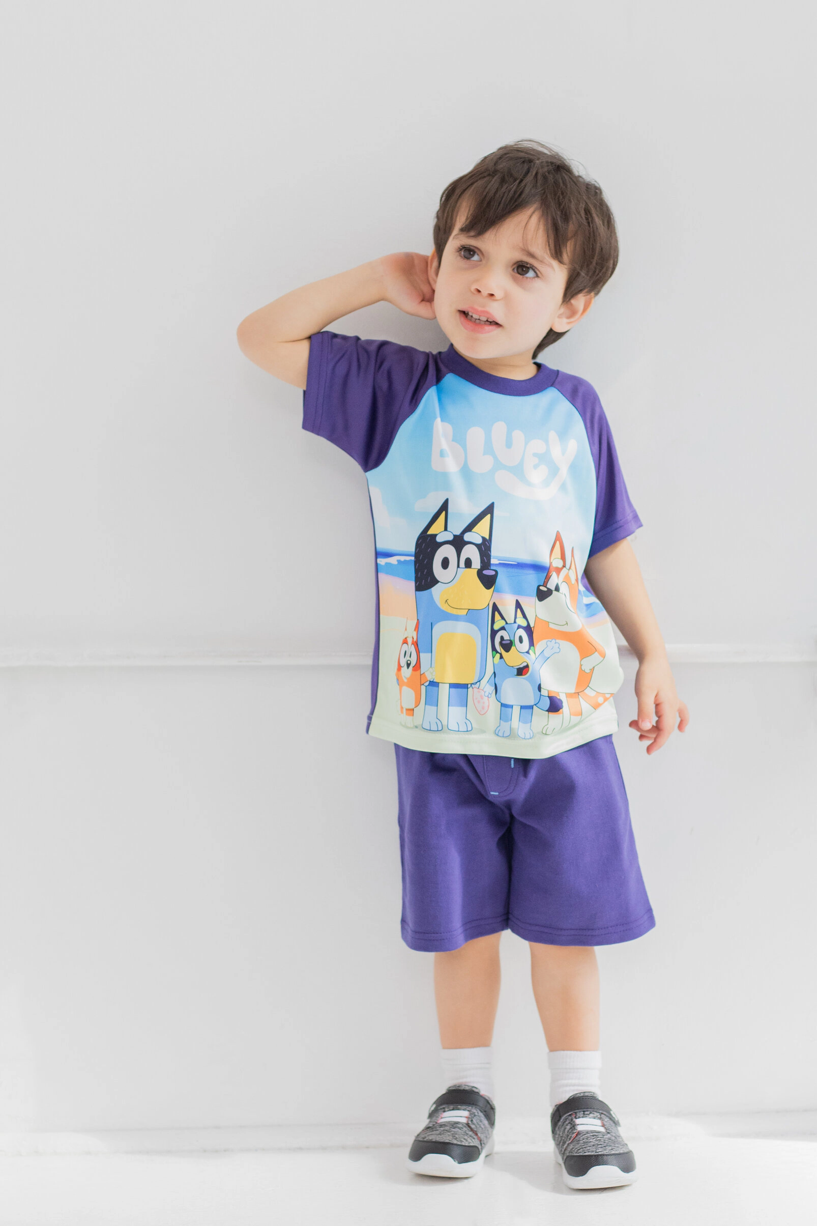 Bluey Boys' T-Shirt Tank Top and Shorts Set