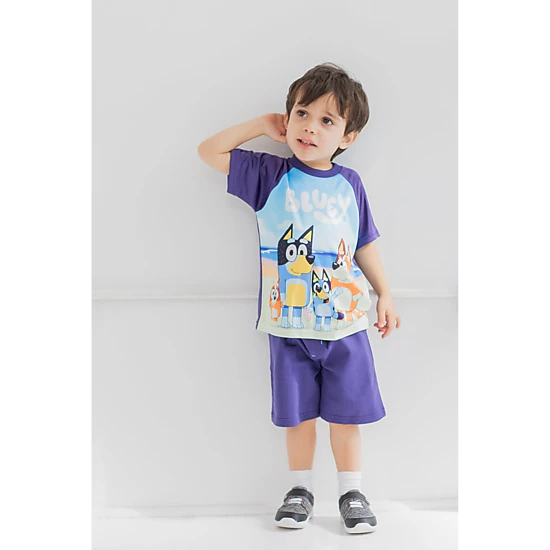 Bluey Boys' T-Shirt Tank Top and Shorts Set