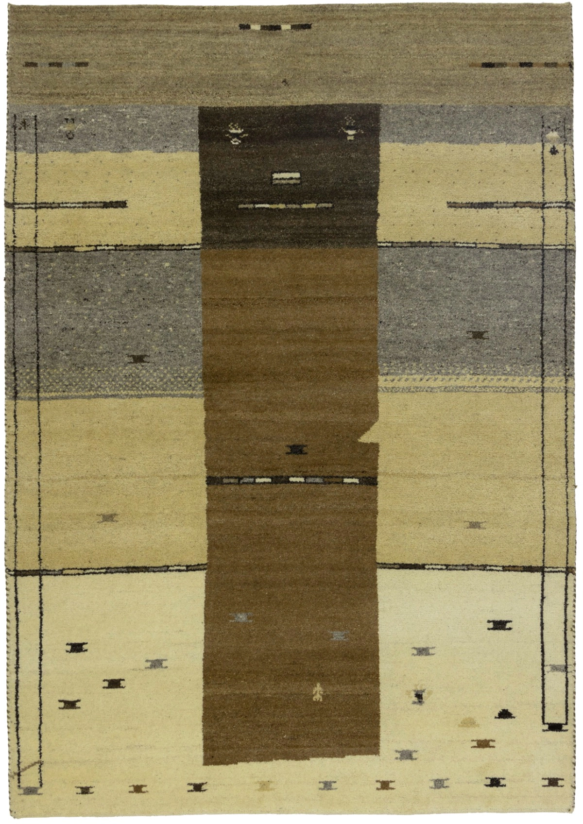 Magic Rugs 5'2 x 7'5 Hand Knotted Indo-Gabbeh Oriental Wool Rug