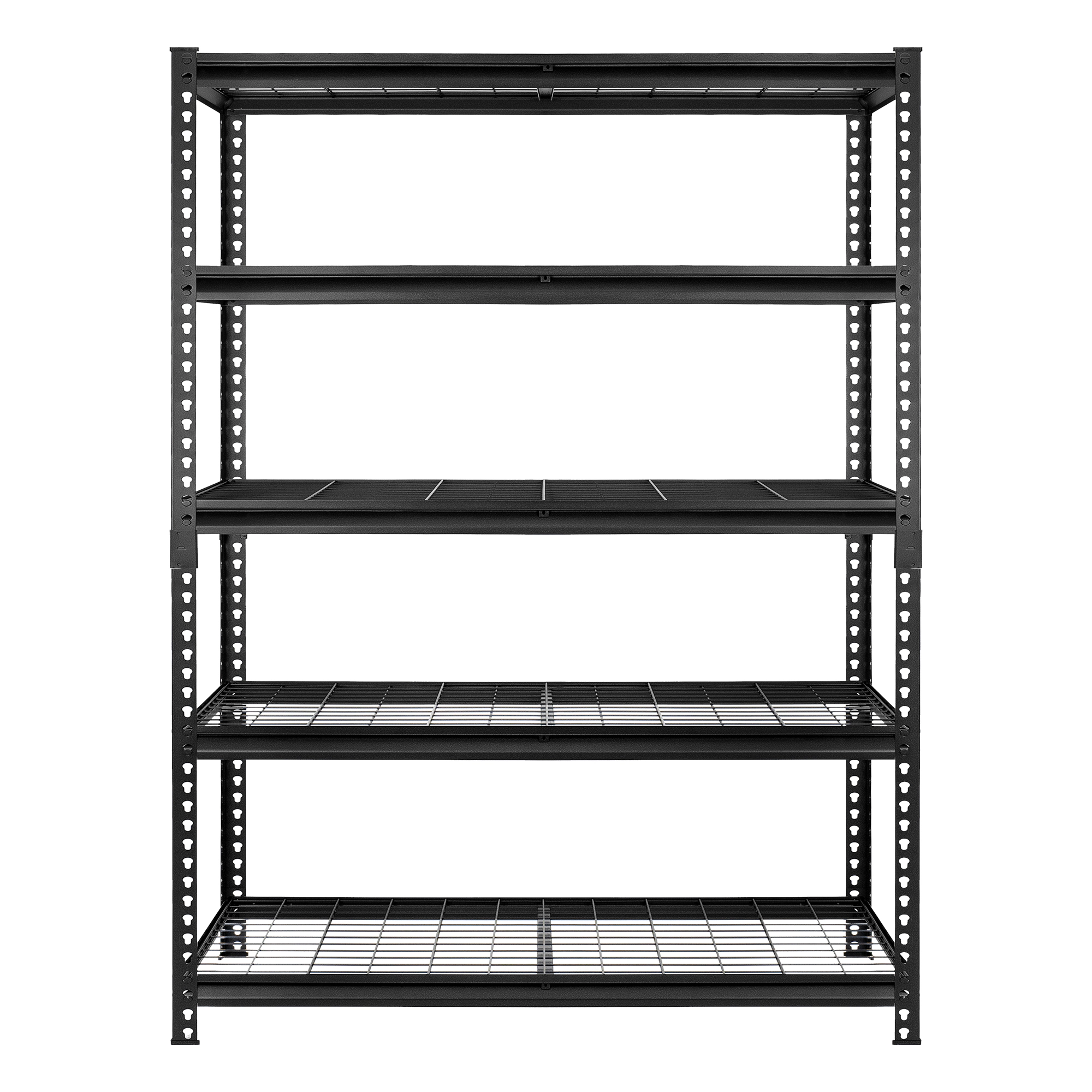Flynama 5-Shelf Steel Heavy-Duty Adjustable Garage Storage Shelving Unit in Black (48 in. W x 72 in. H x 18 in. D)