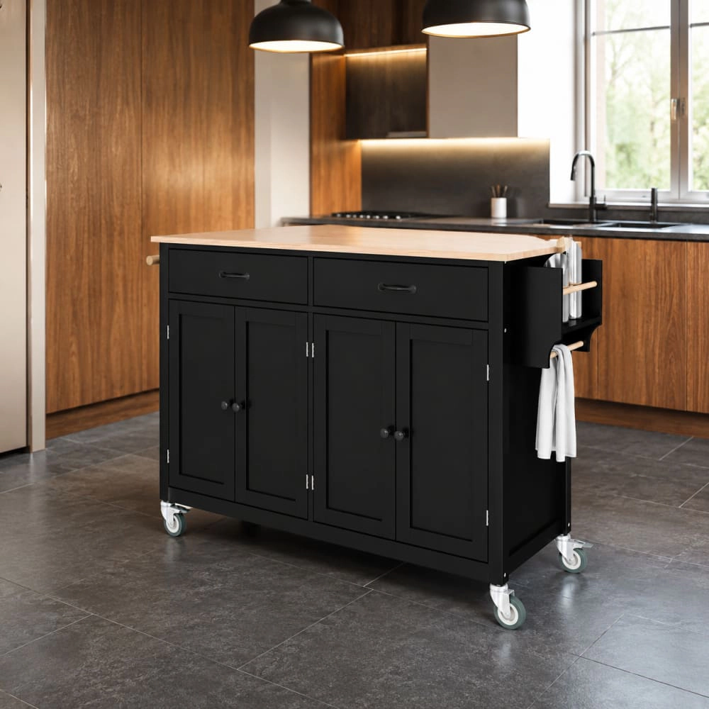 ELEMENT ACE Functional MDF Kitchen Island Cart