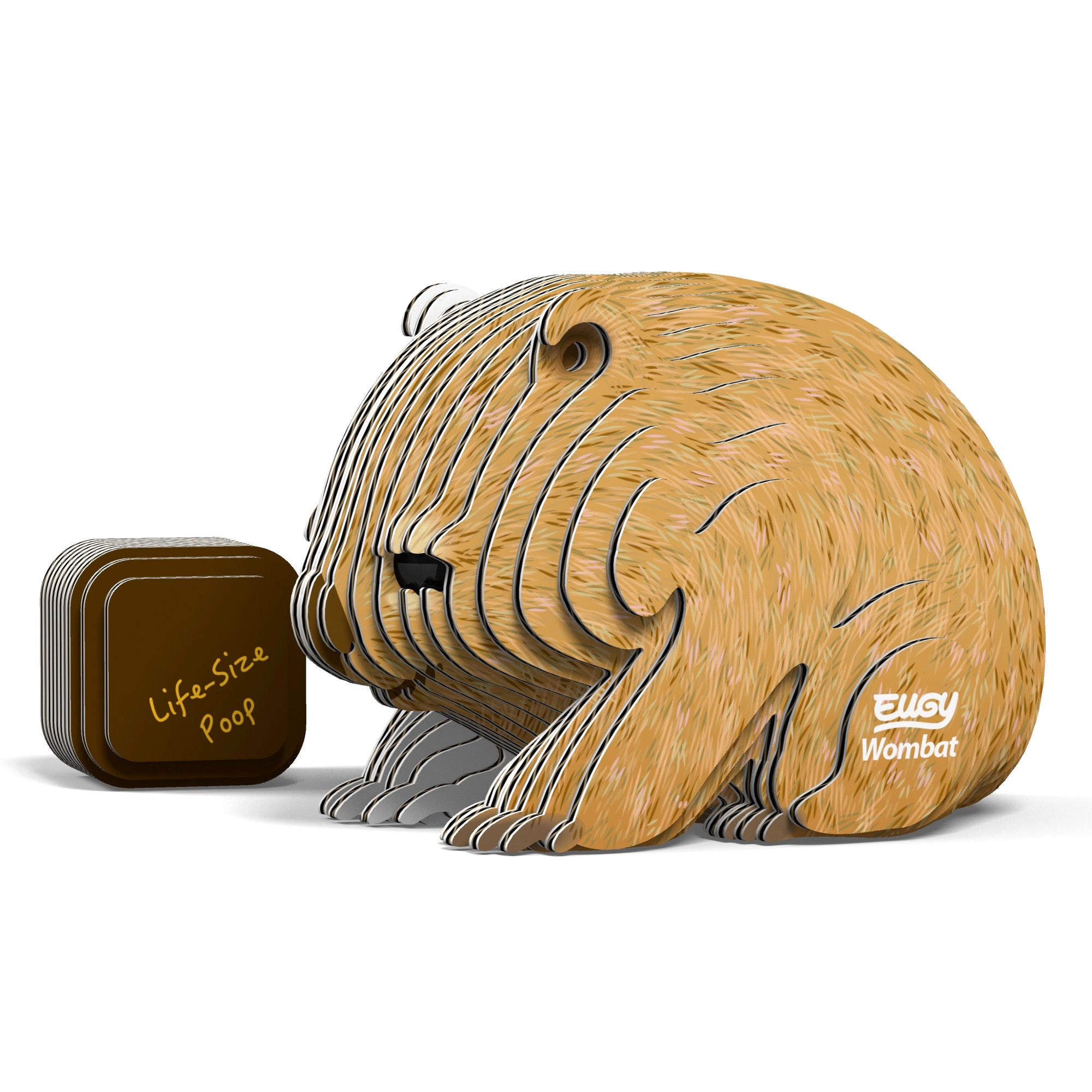 EUGY Wombat 3D Puzzle - contains 36 puzzle pieces