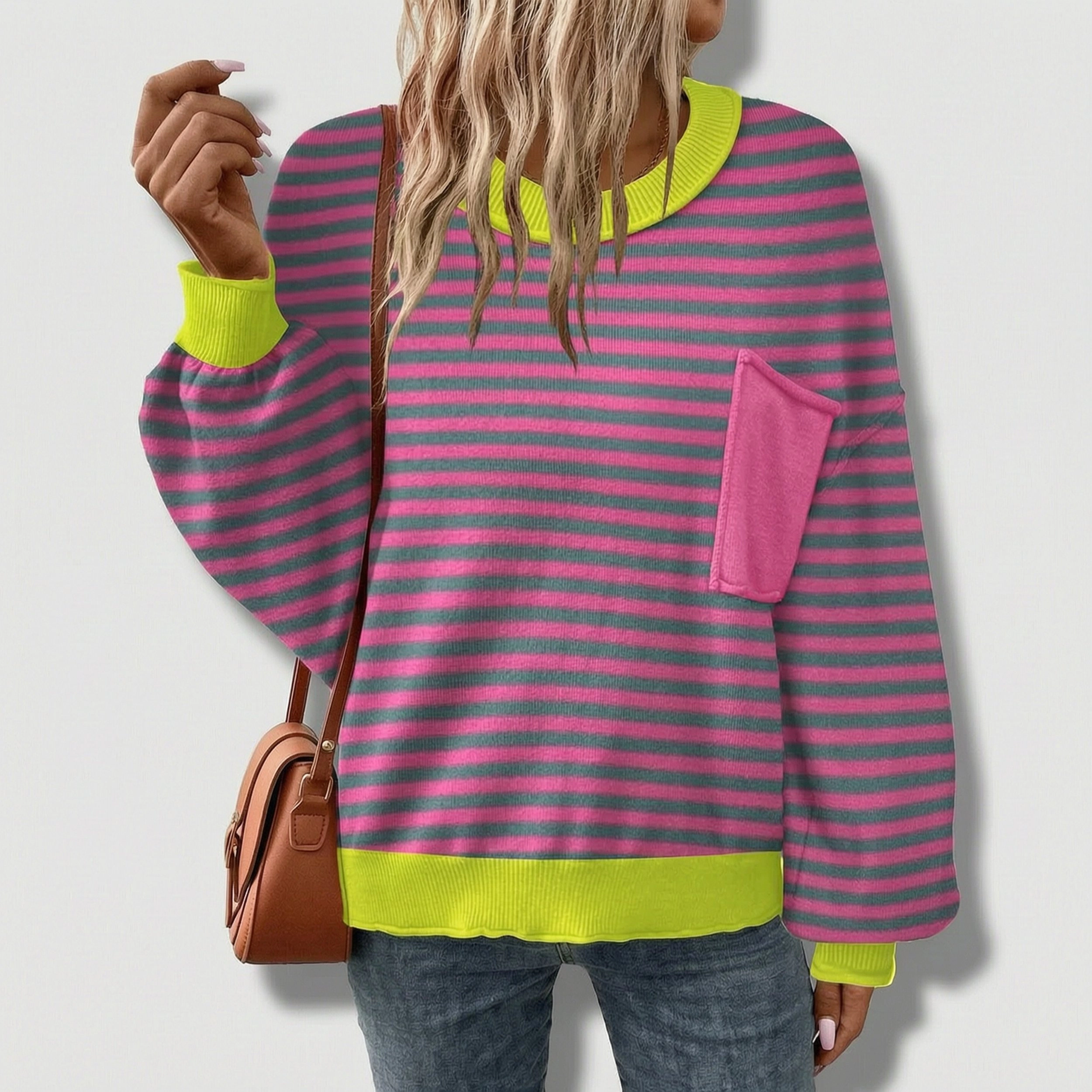Zeagoo Women's Oversized Lantern Long Sleeve Knitted Pullover