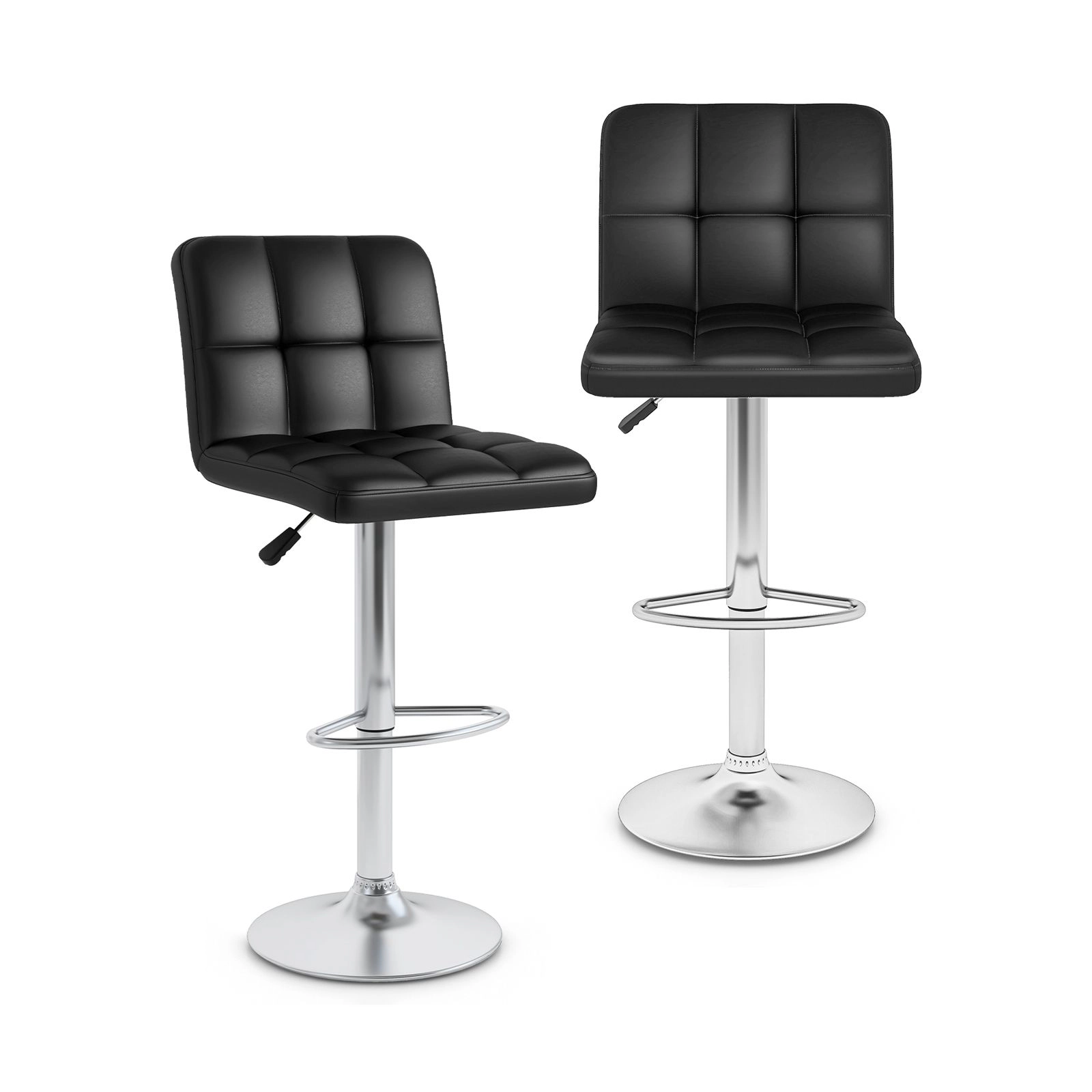 SlickBlue Modern Counter Height Bar Stools 360° Swivel Adjustable Kitchen Chairs