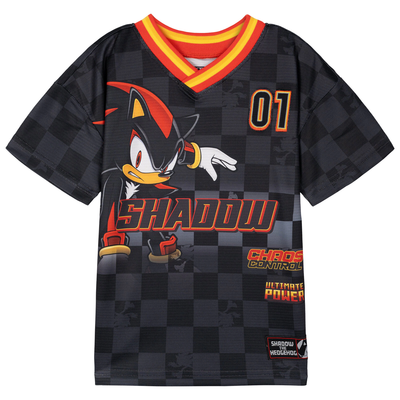 SEGA Sonic the Hedgehog Boys' Short Sleeve Mesh Soccer Jersey