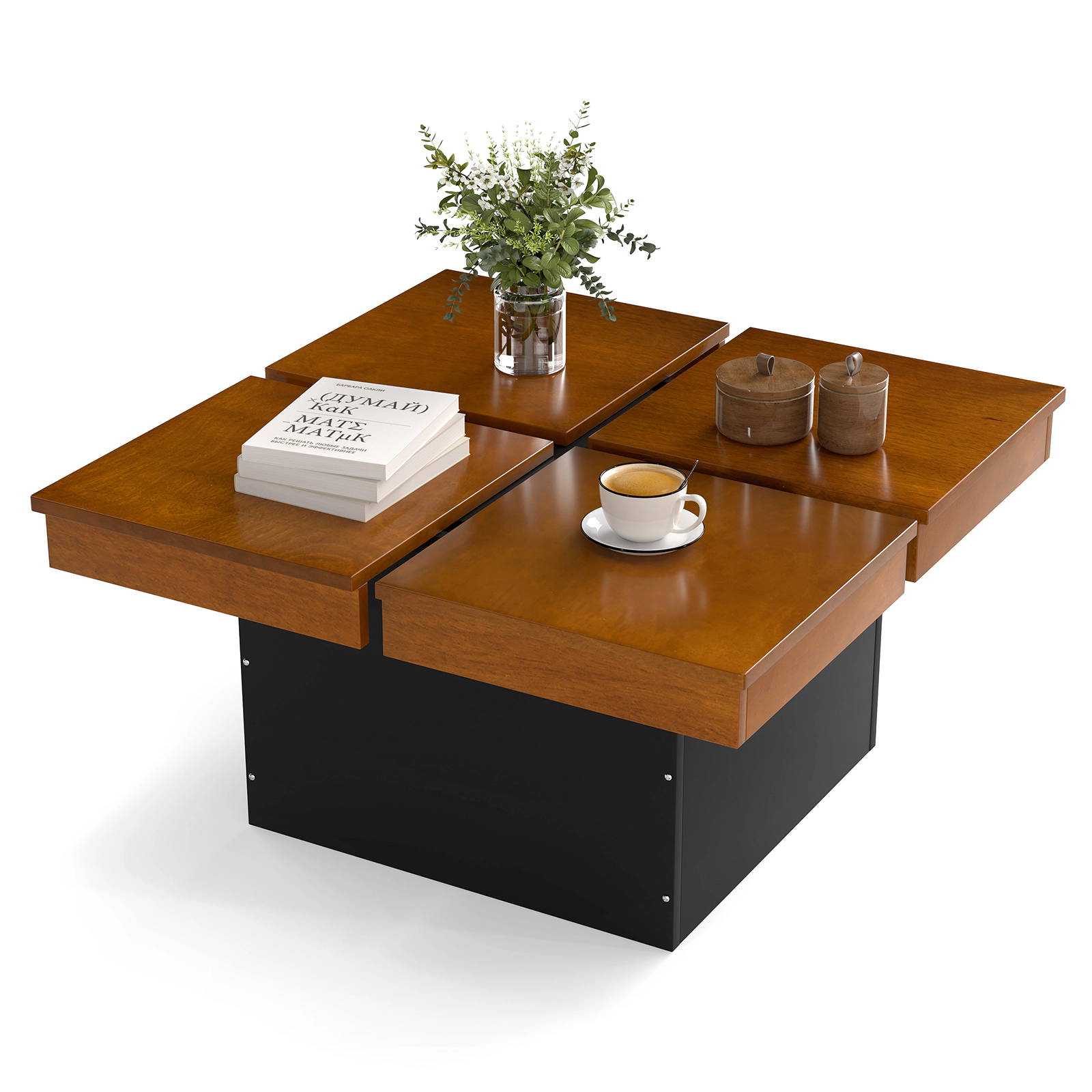 LJG Square Coffee Table Mid Century Modern Center