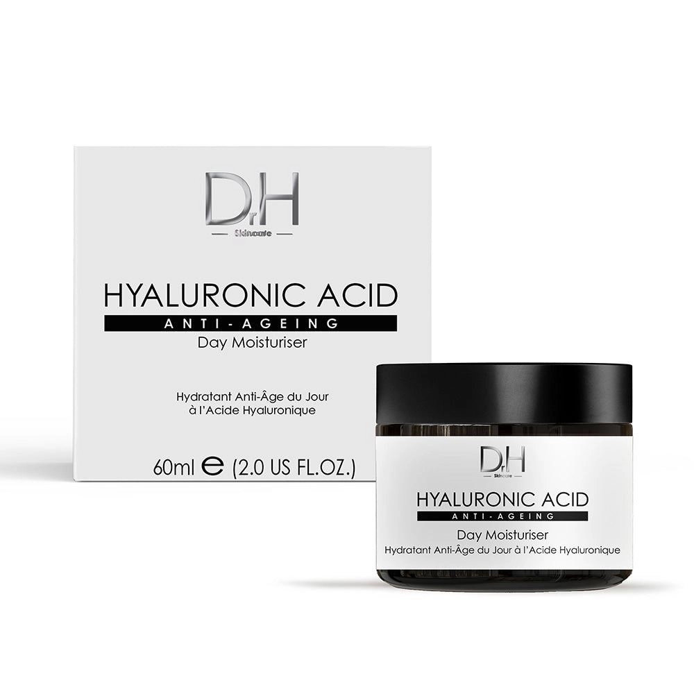 Dr H Hyaluronic Acid Anti-Ageing Day Moisturiser 60ml - Hydrates, Smooths Fine Lines & Targets Wrinkles