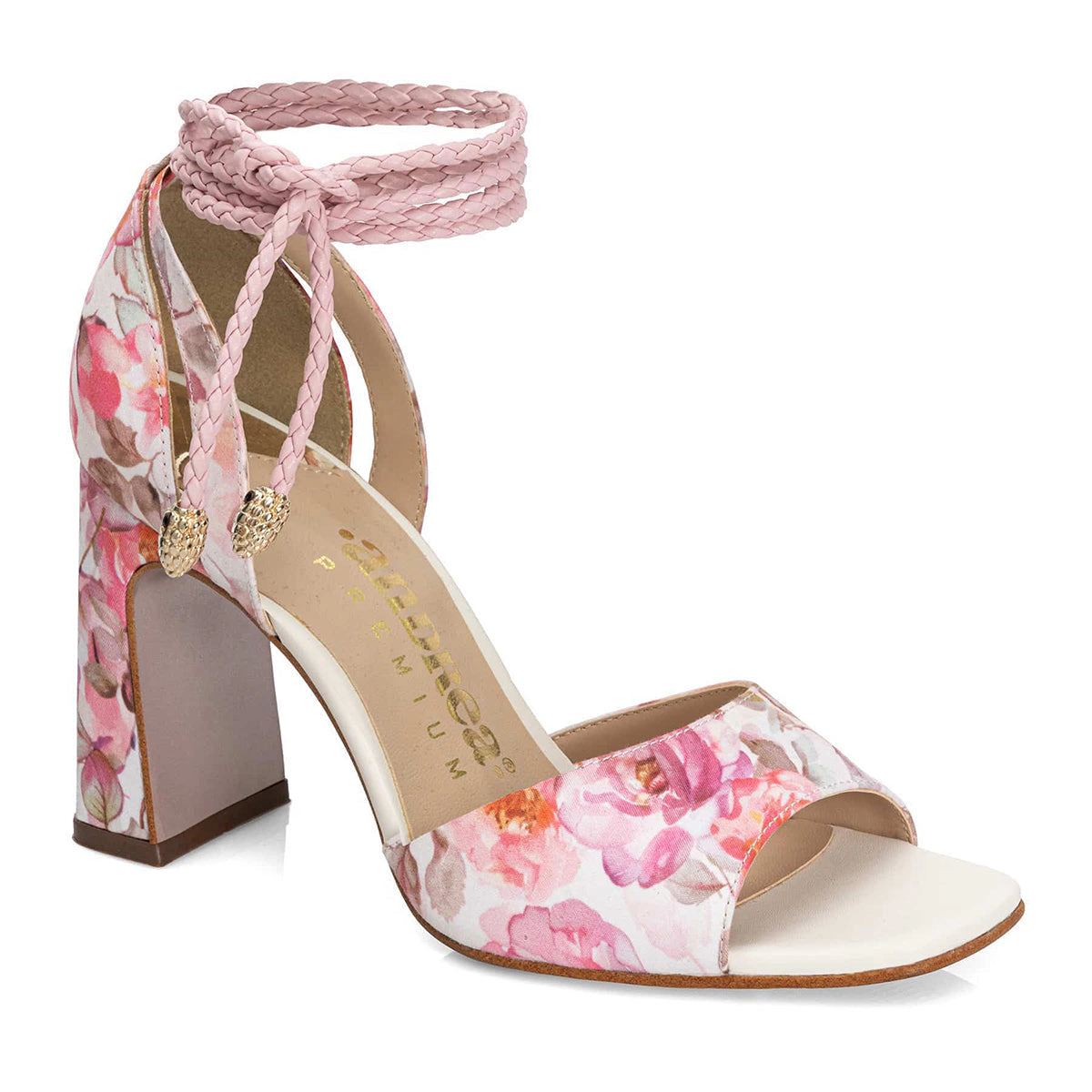 Andrea Womens High Heel Sandals With Rope Ankle Strap
