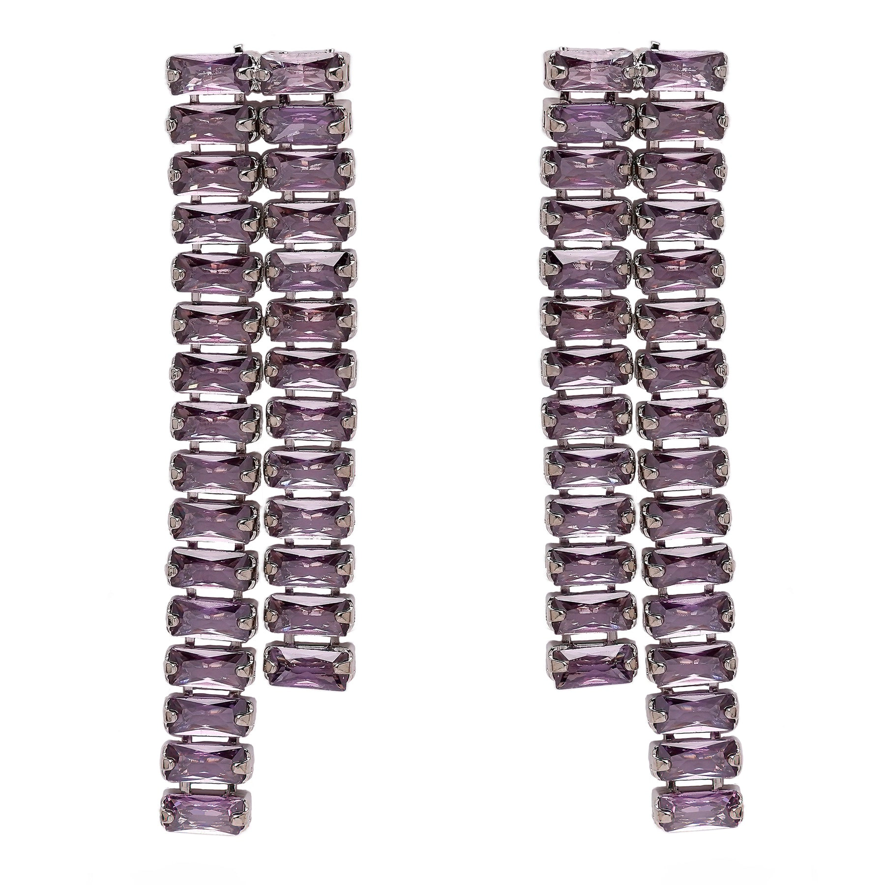 AGP PARIS Womens Diva Asymmetric Drop Earrings