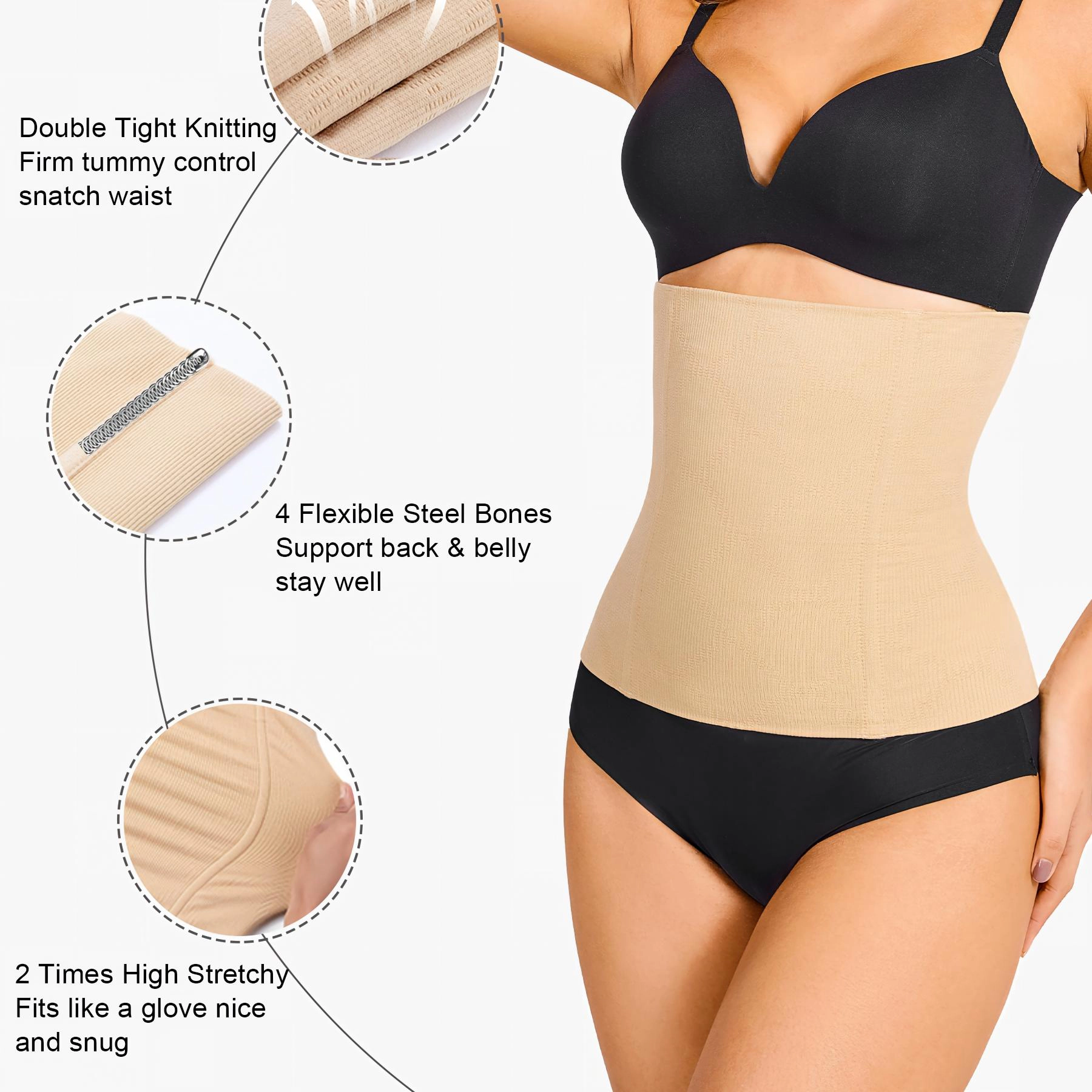 Nebility Women Tummy Control Waist Trainer Body Shaper