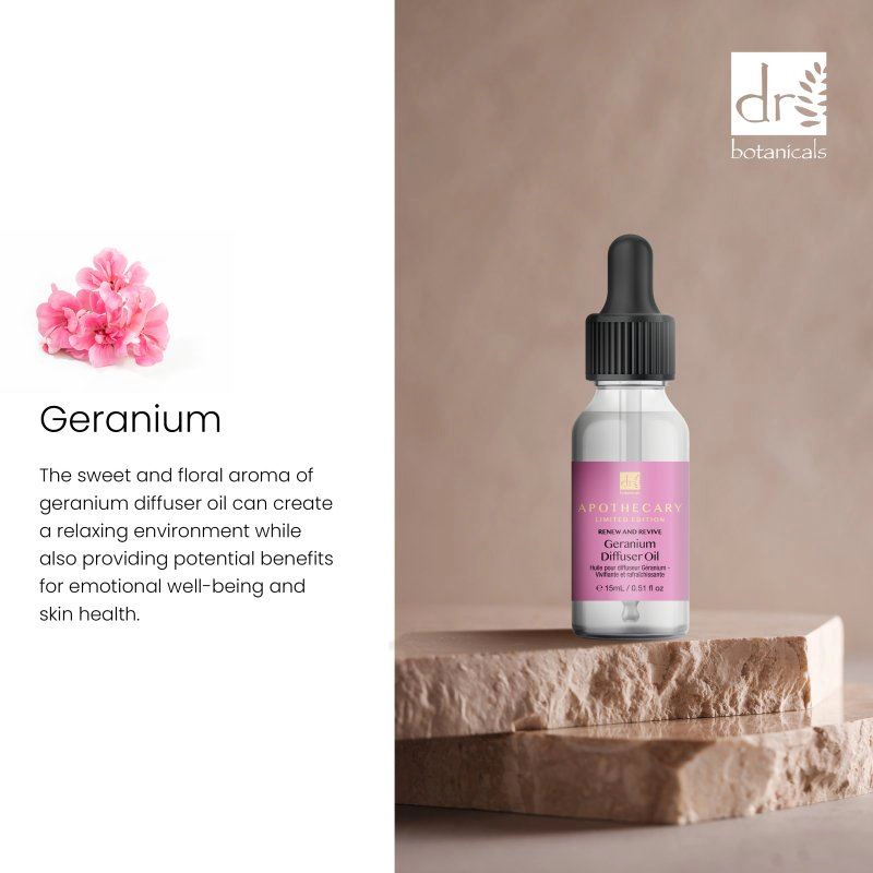 Dr Botanicals Renew & Revive Geranium Diffuser Oil 15ml