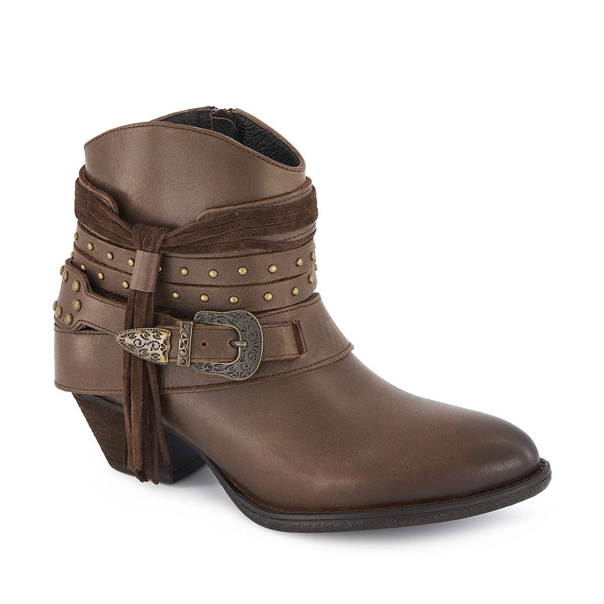 Forastero Women Western Fashion Booties Leather