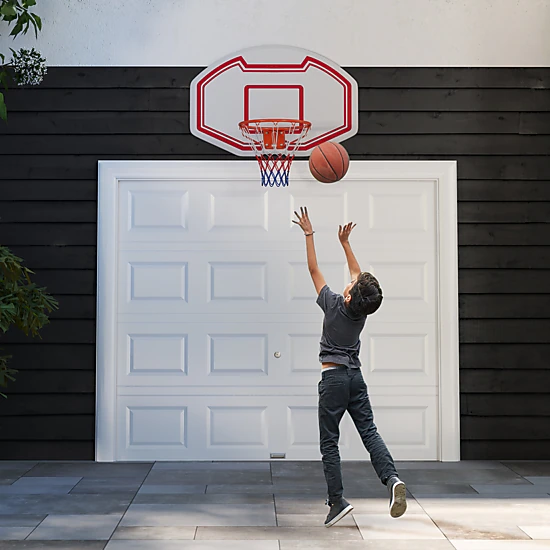 SUGIFT Large Shatter-proof Backboard Wall Mounted Basketball Hoop 18-in ...
