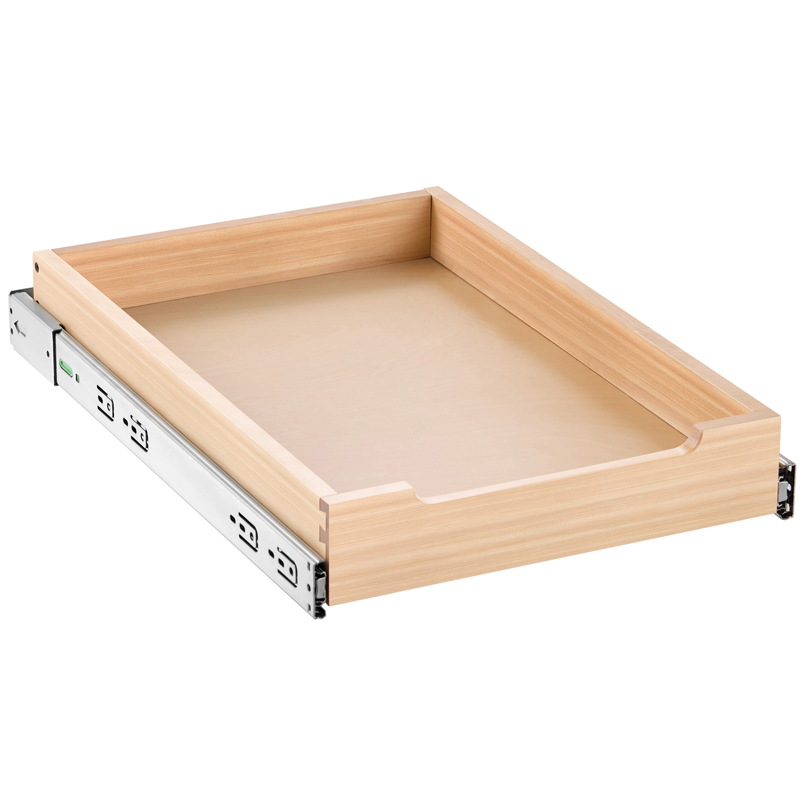 HONGGE Pull Out Cabinet Organizer Cabinet Drawer Soft Close Slide out Shelf Heavy-Duty Sliding Wood Drawer Bottom and