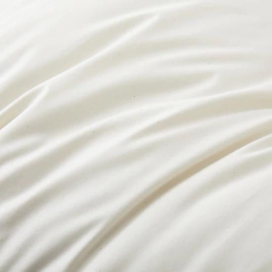 Unikome 75% White Down Bed Pillow Single Pack with Luxury Natural Organic Cotton Cover