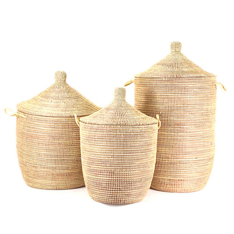Mbare Dou Lid Storage Basket Monochrome