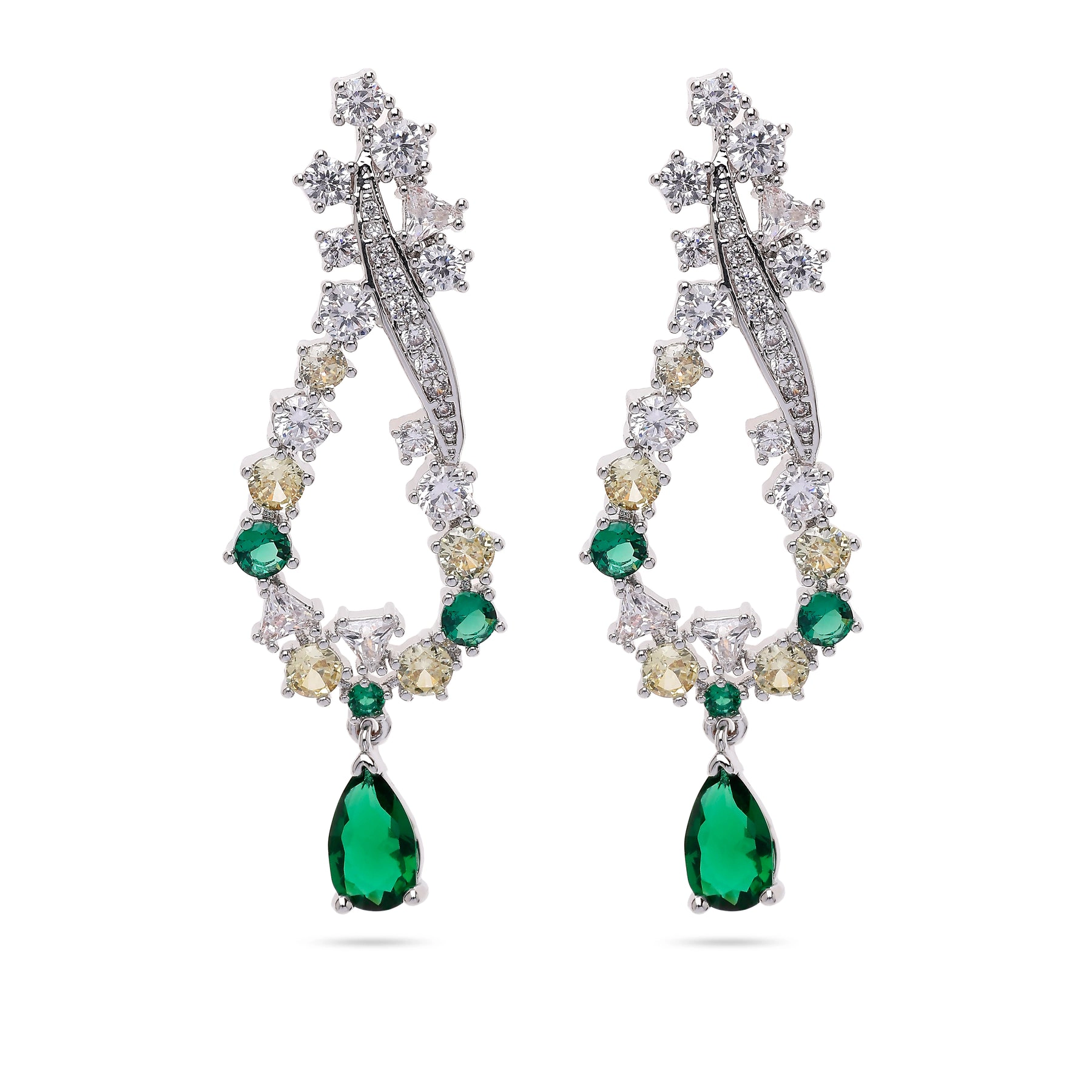 AGP PARIS Womens Whimsical Multicolored Drop Earrings
