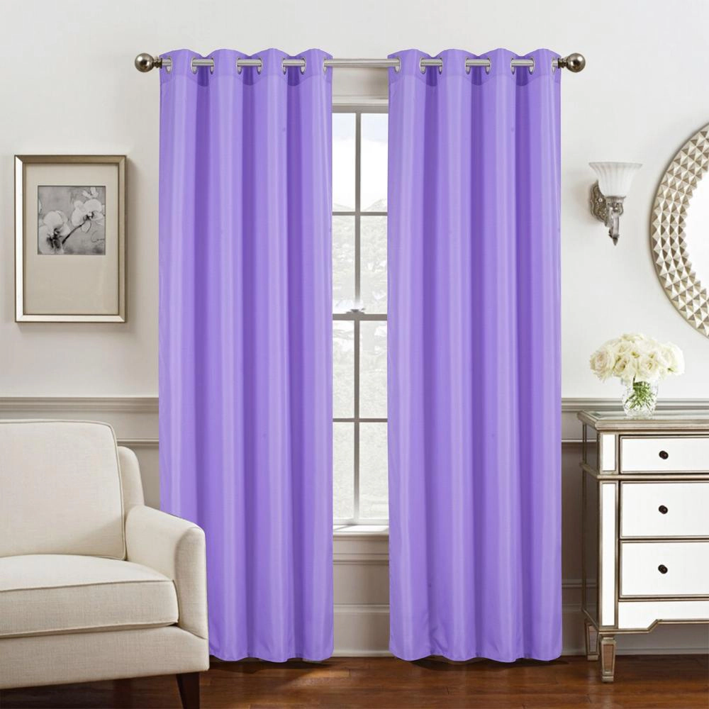 Olivia Gray Gilbert Solid Single Grommet Curtain Panel Pair - 54x84